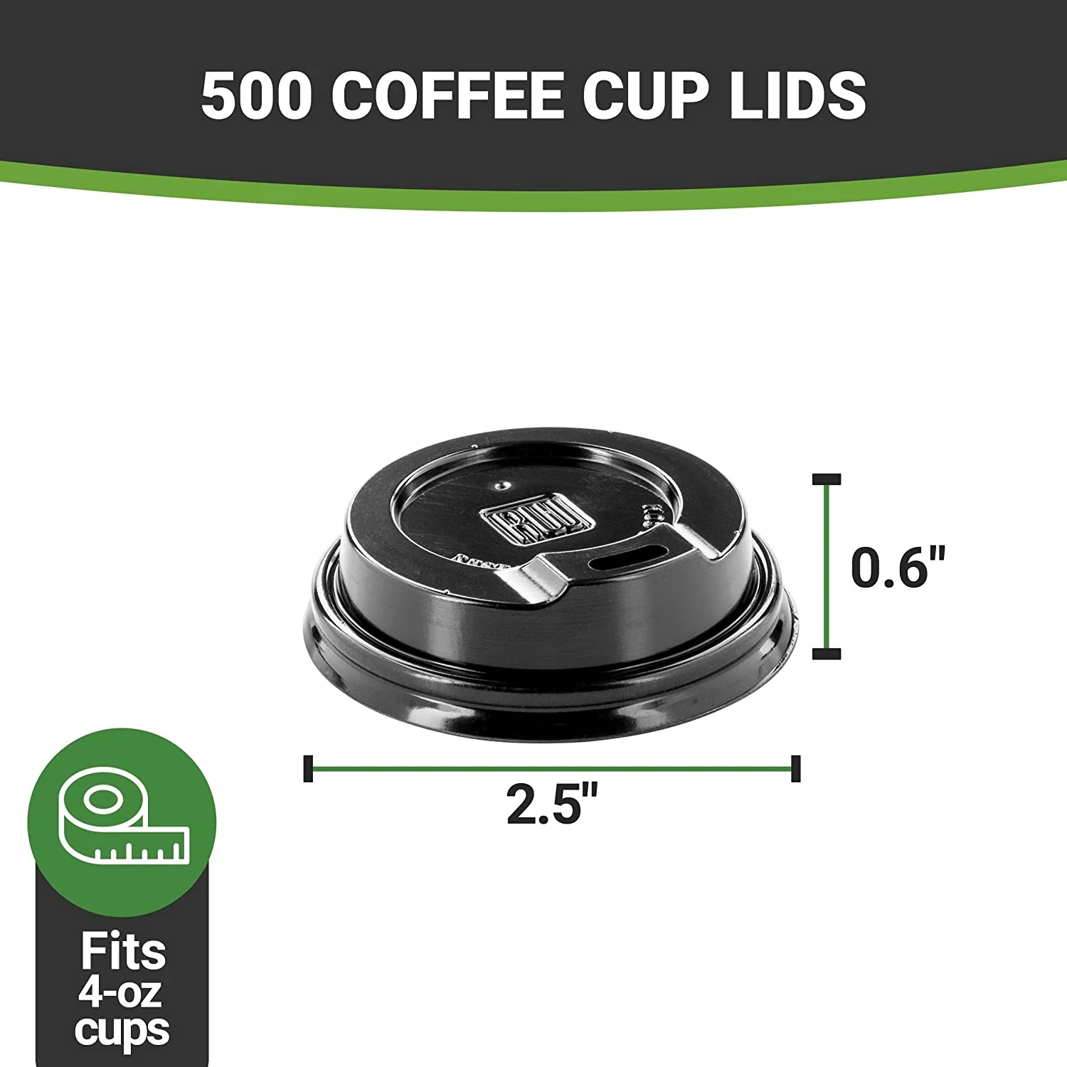 4 Oz Coffee Cup Lids, 500 Leak-Resistant Coffee Lids