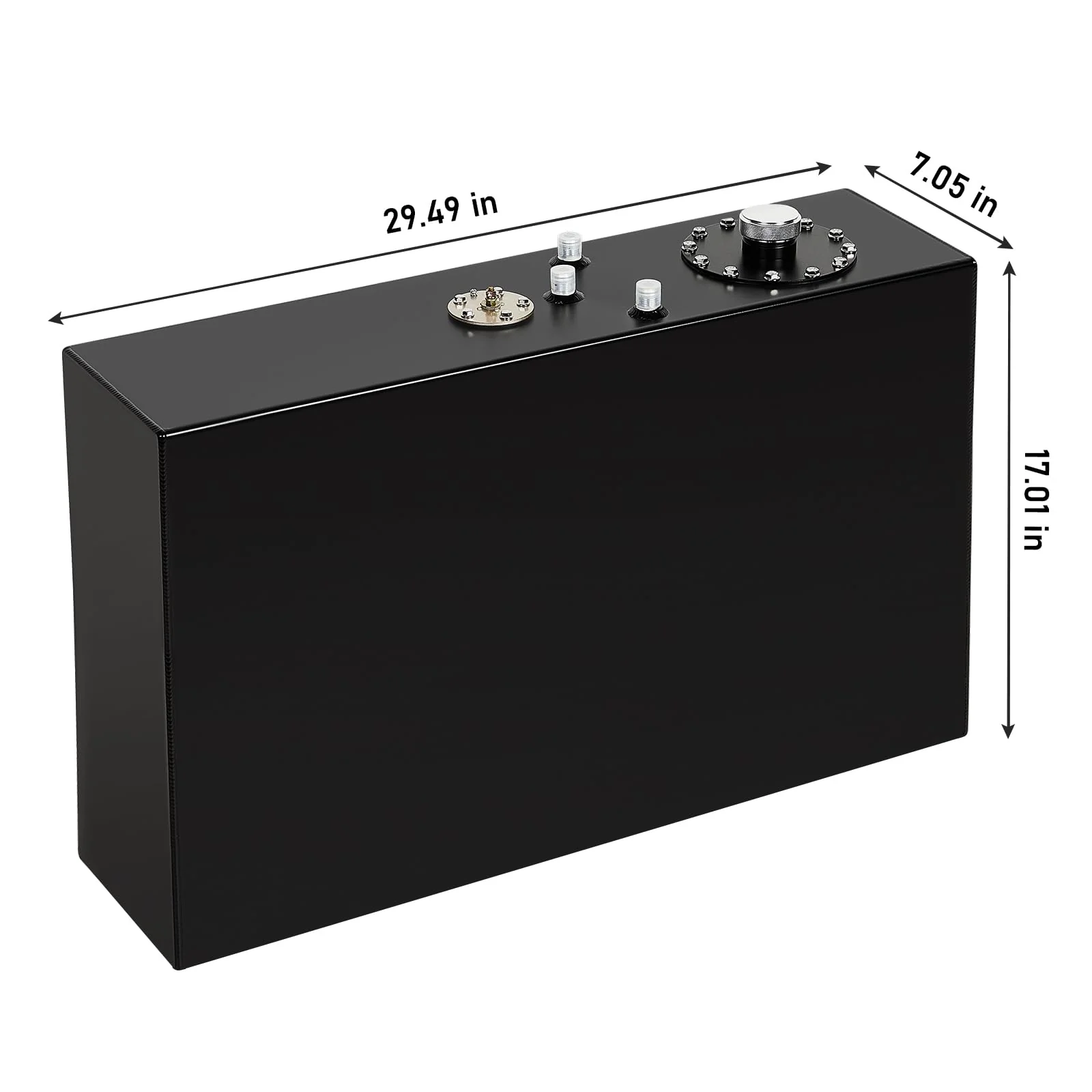 Garvee 17 Gal Polished Alum Fuel Cell & Sender for Drift & Strip