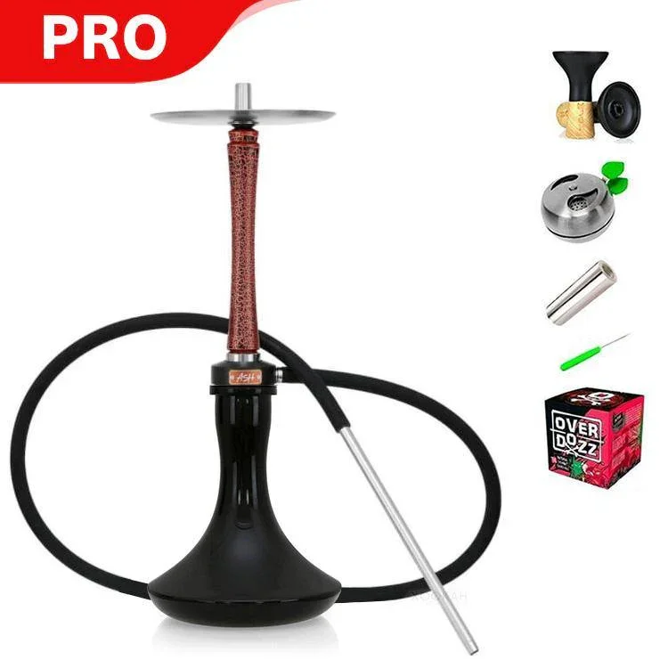 Ash Wood Hookah Haze Jungle Shisha Set - Sunset