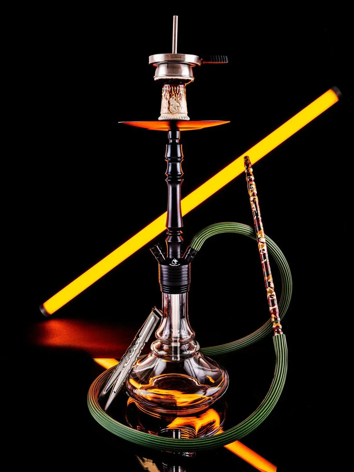 Dschinni Flex Camo Hookah Set Green