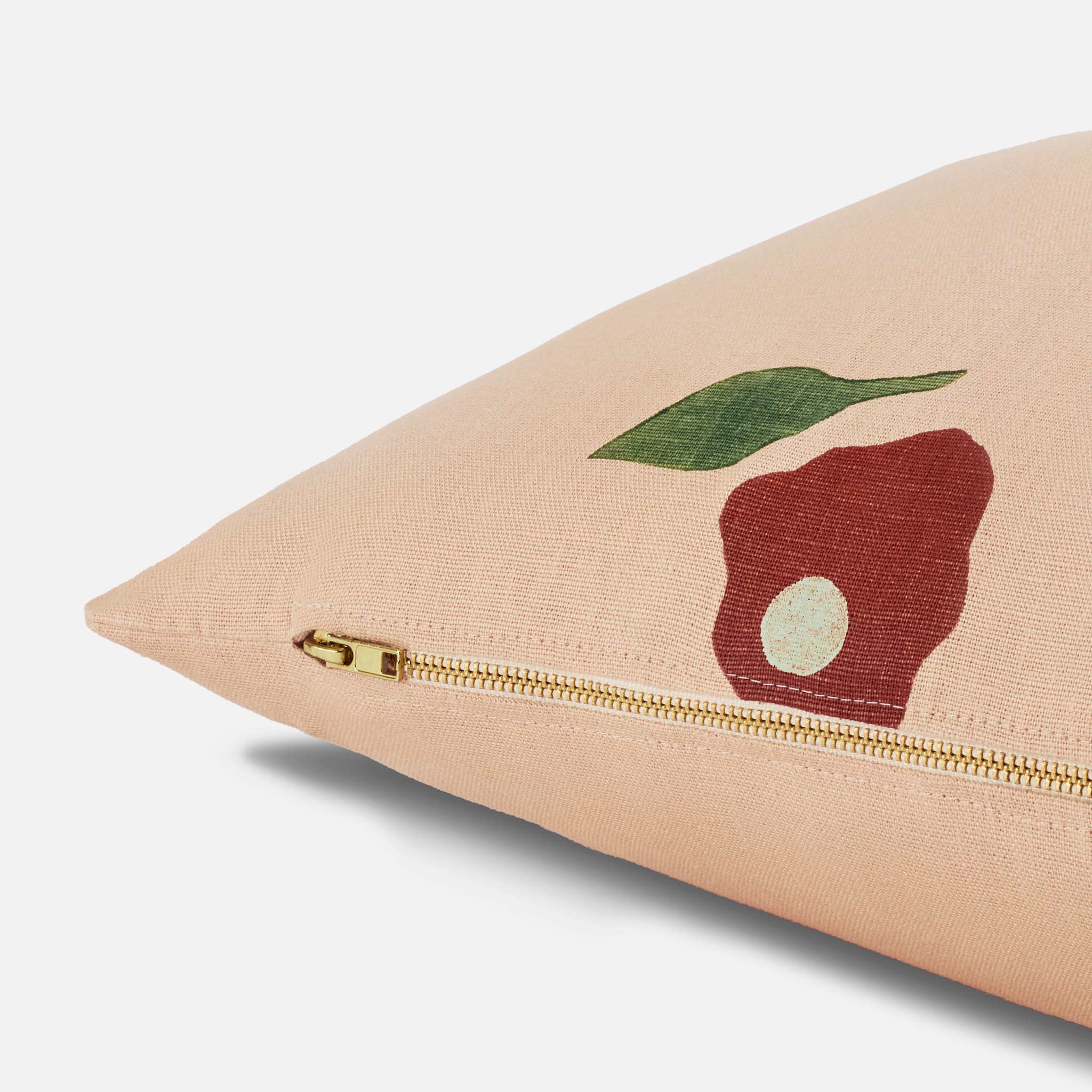 Caroline Z. Hurley Hand Block Print Lumbar Pillow Cover