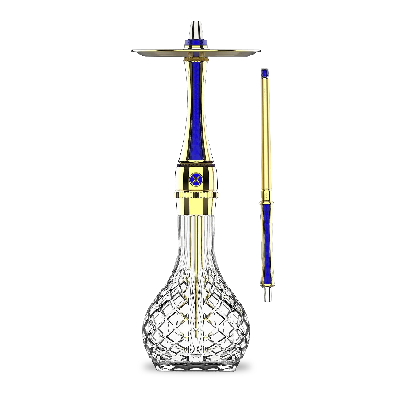 Maxx Royal Screw System Hookah- Ocean Gold