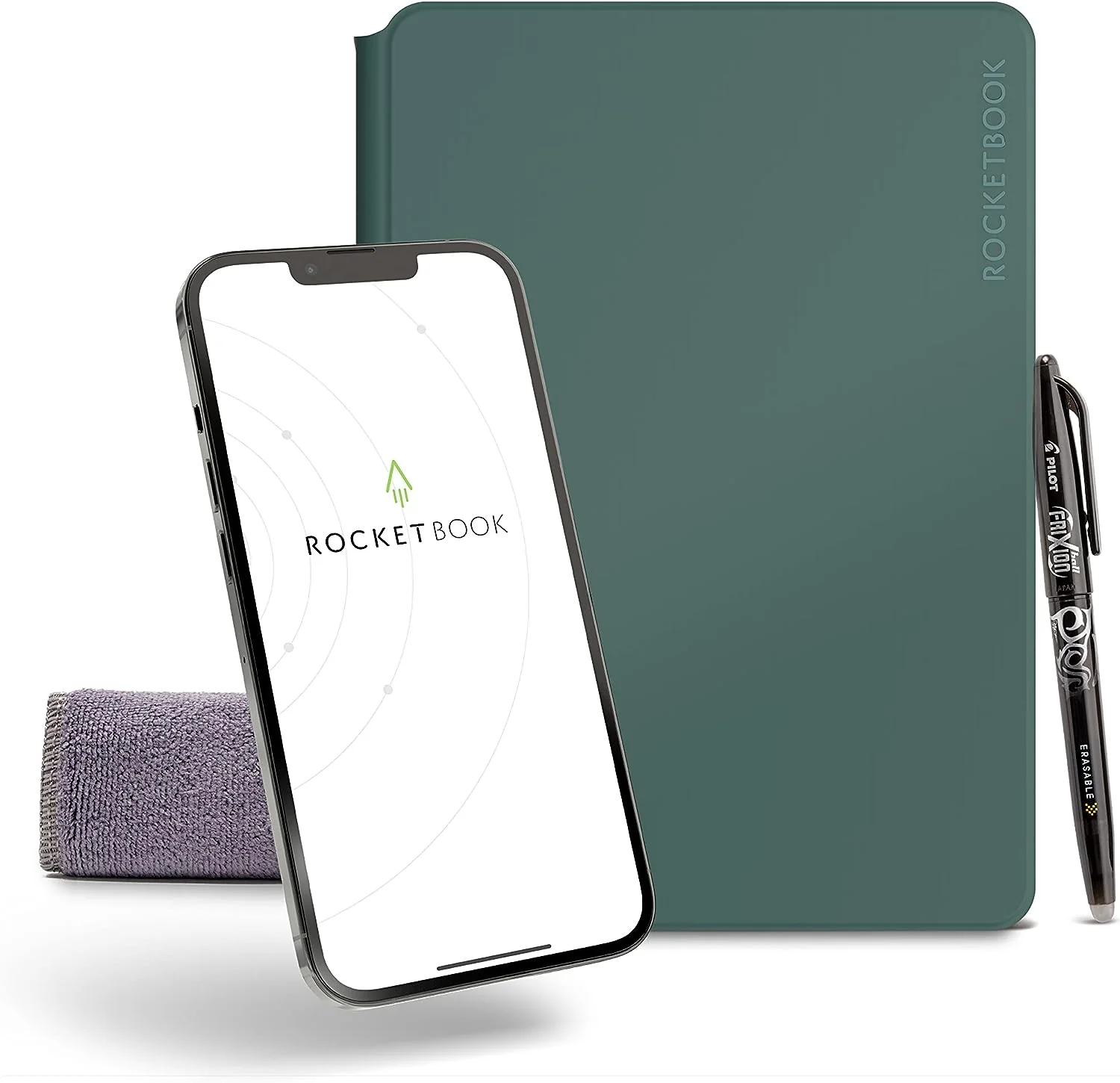 Executive Lined and Dot Grid Smart Notebook, Scannable Reusable Office Notebook