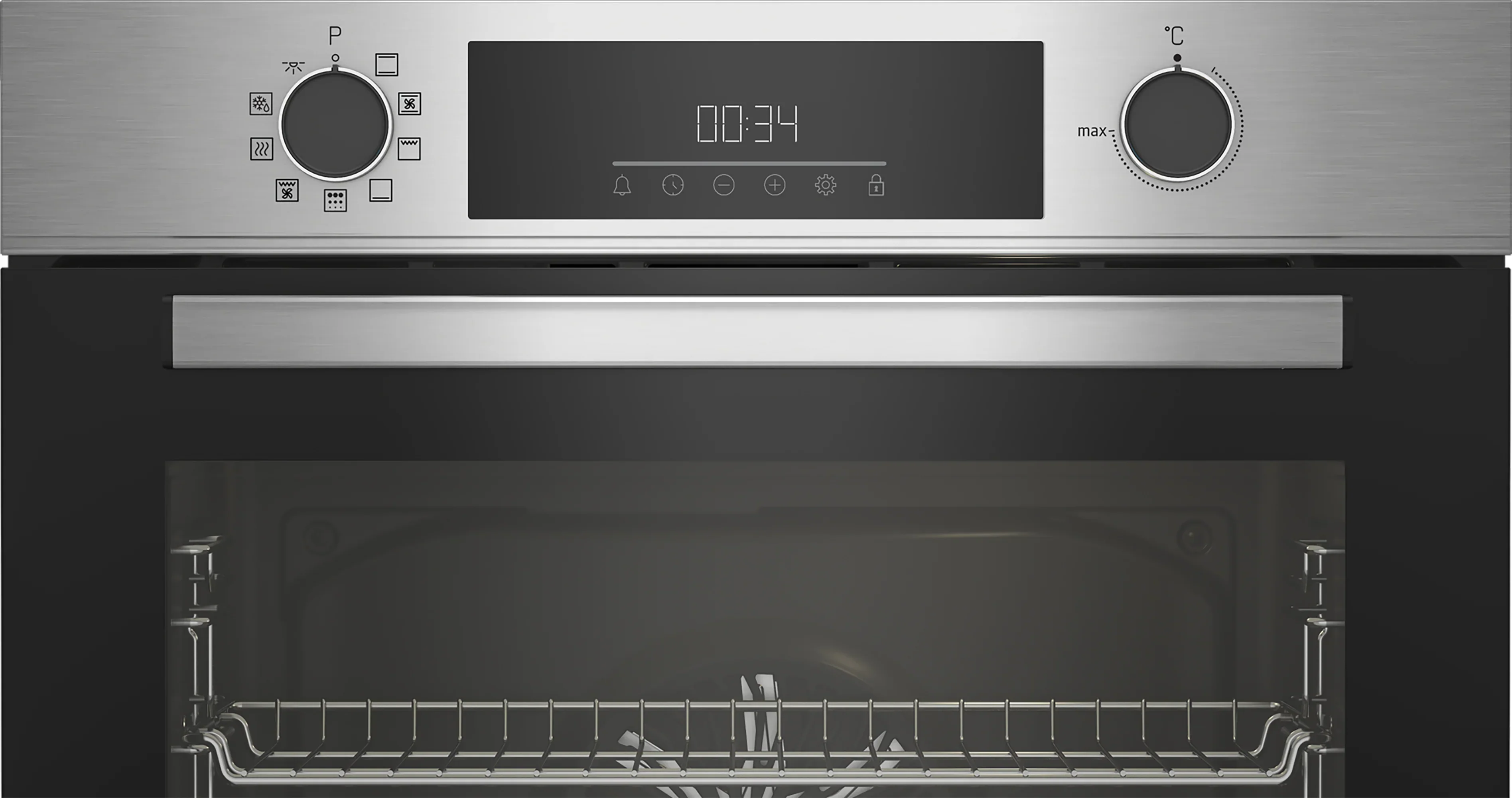 Beko 60cm Built-In Pyro Multi-Function Oven with AeroPerfect鈩?|  BBIE12301XMP