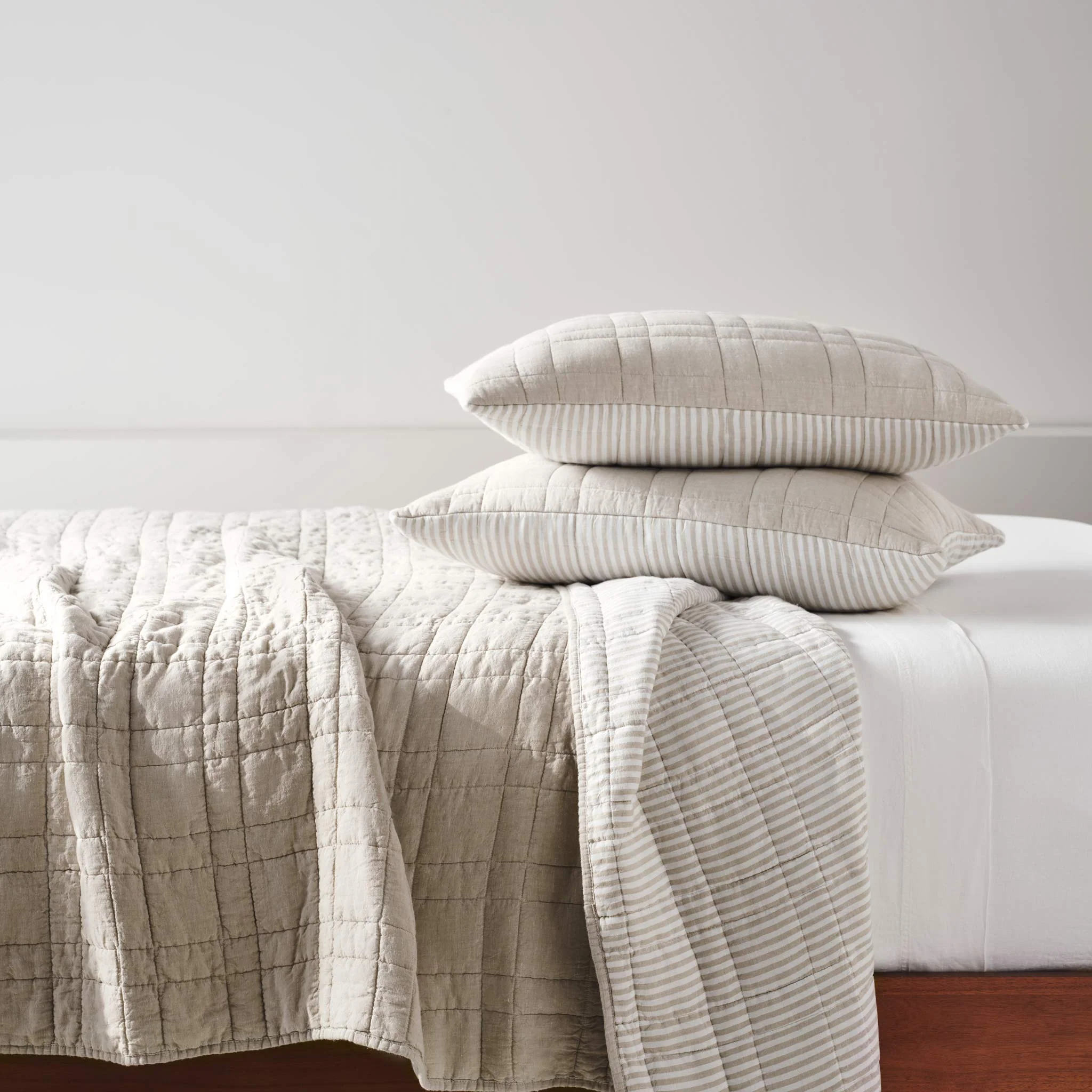 Washed European Linen Quilt