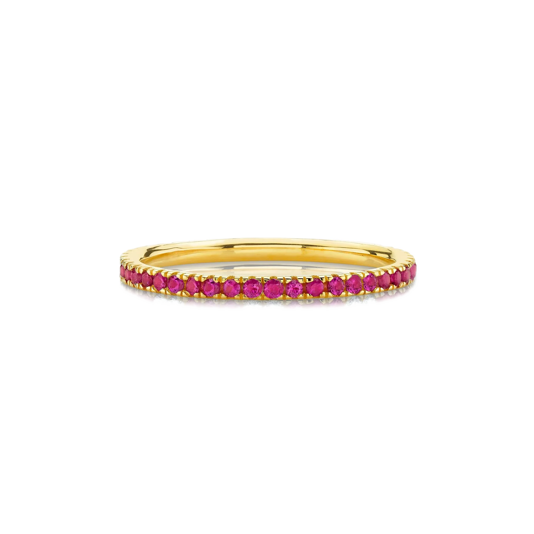 Perfect Eternity Band - Ruby / 14k Yellow Gold