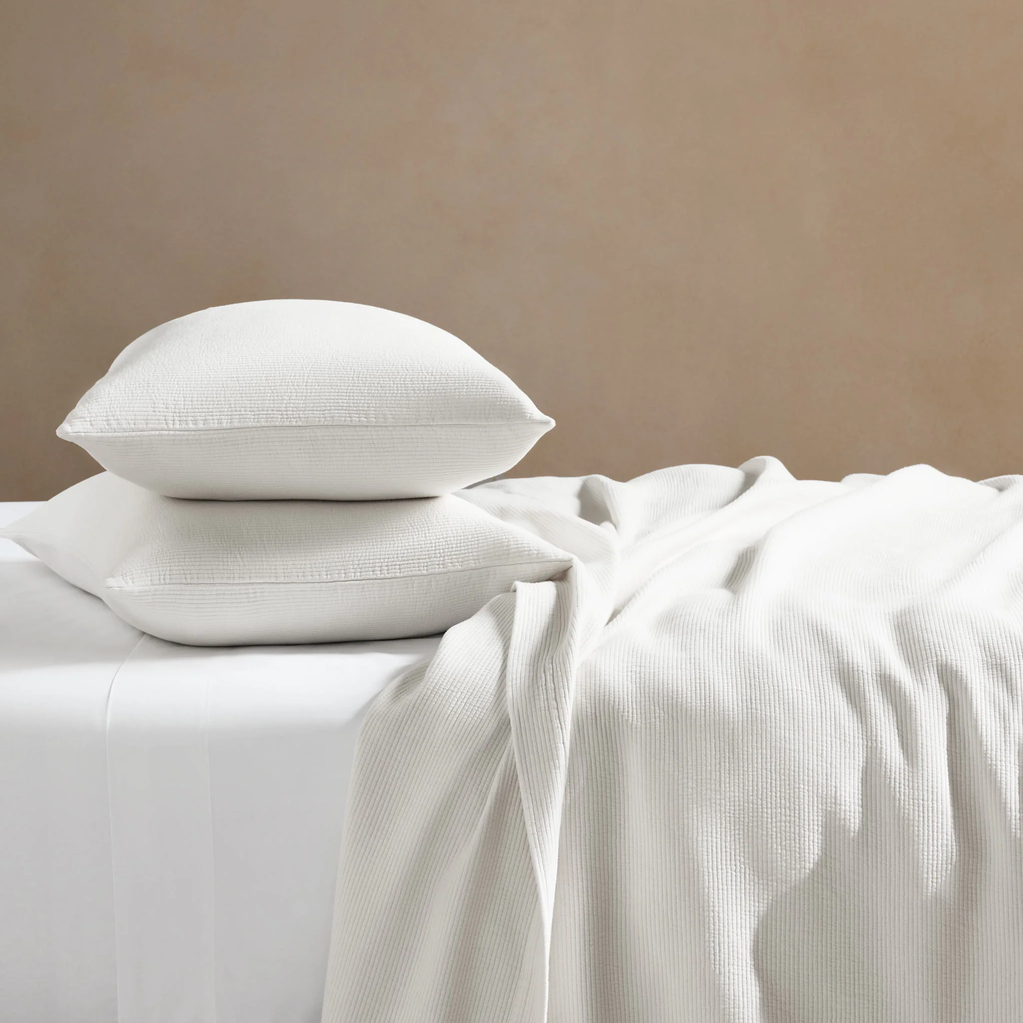 Ribbed Matelasse Sham Set