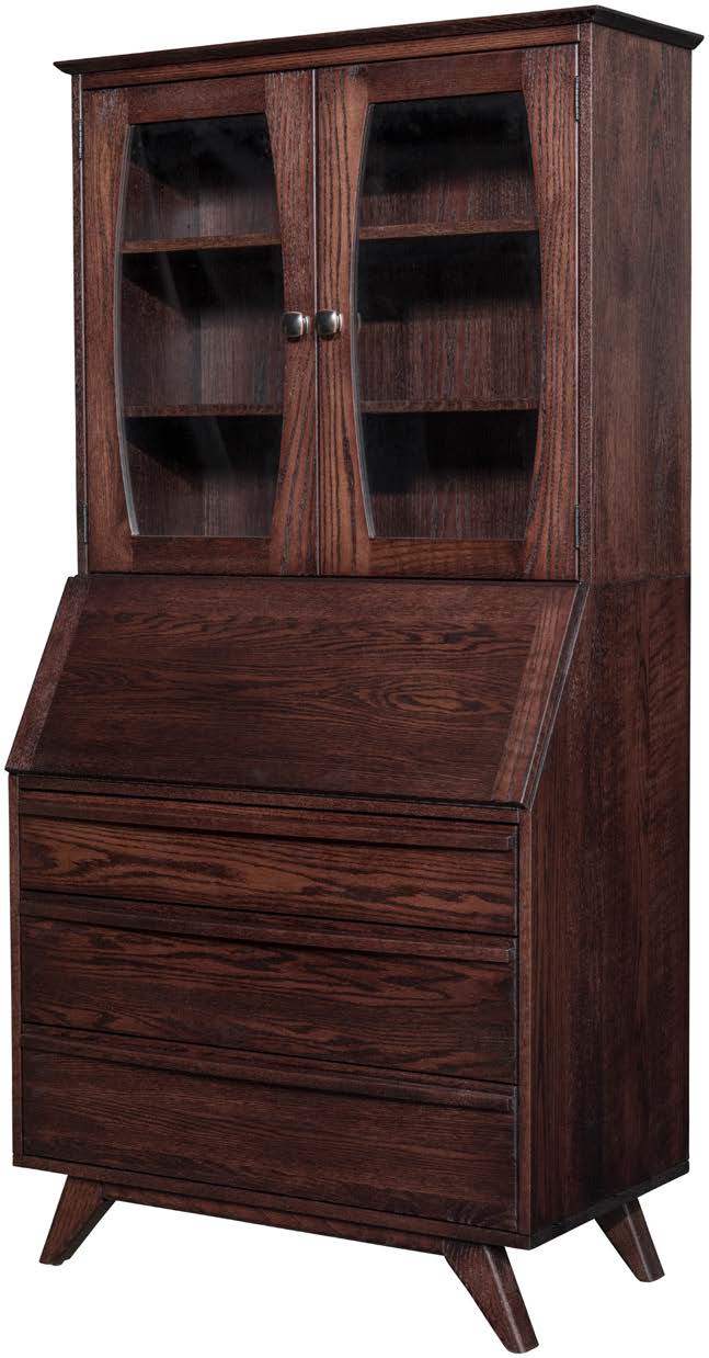 Amish Mid Century Secretary Desk