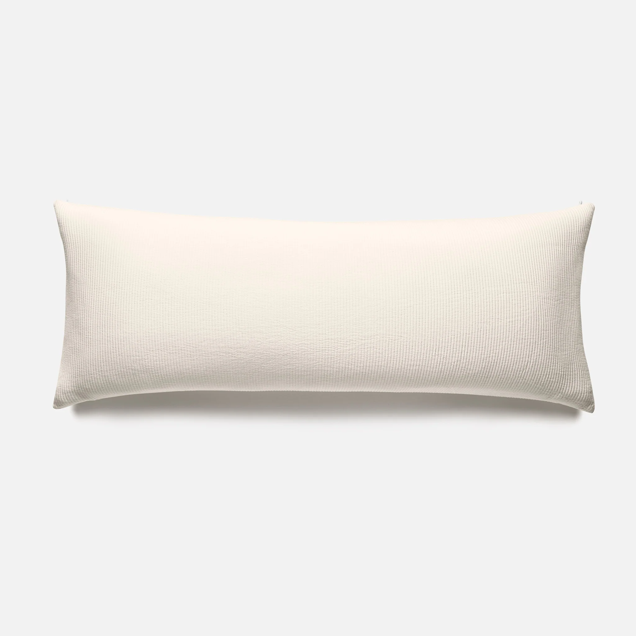 Ribbed Matelasse Lumbar Pillow Cover