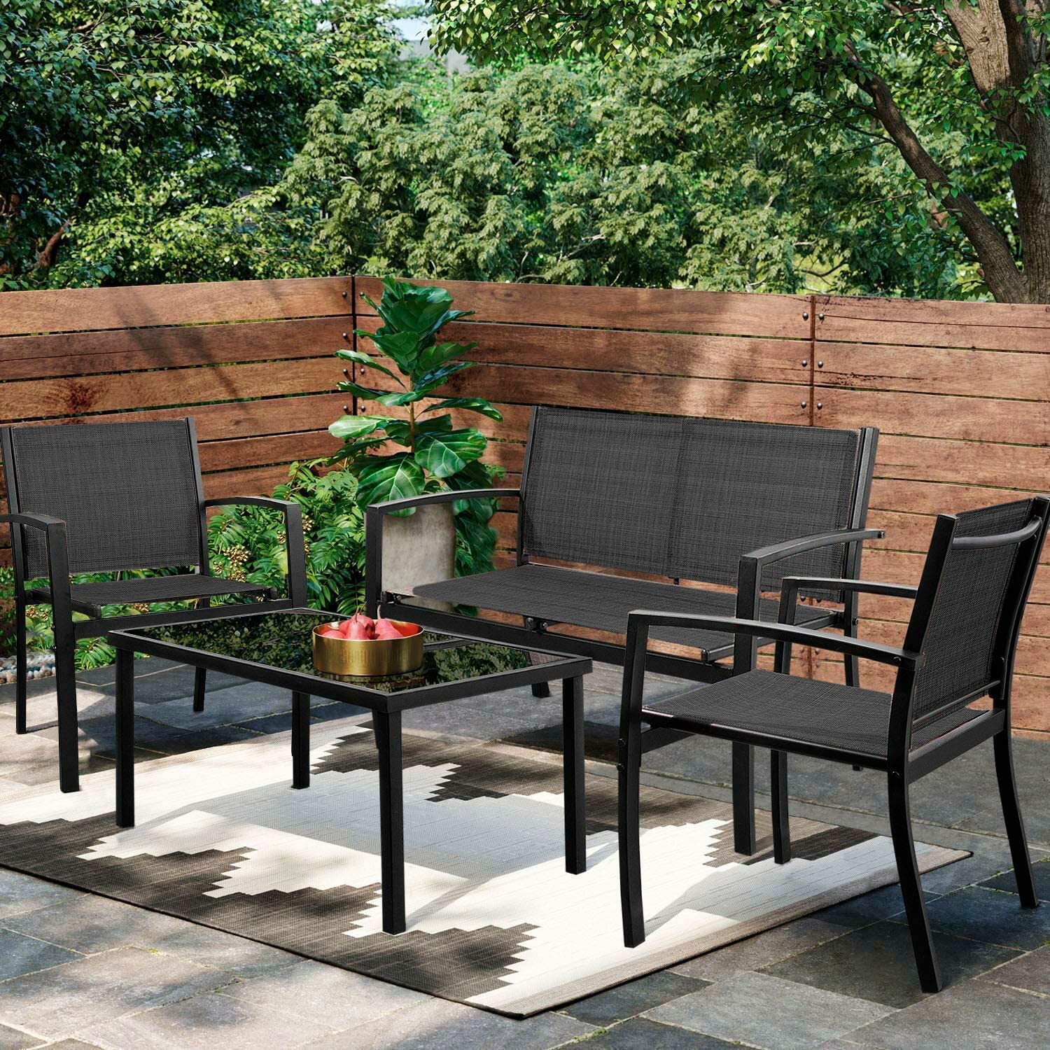 4 Pieces Patio Furniture Set