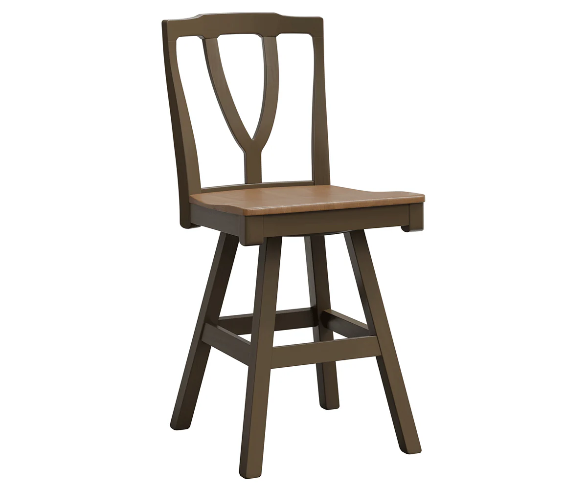Amish Medina Swivel Bar Chair
