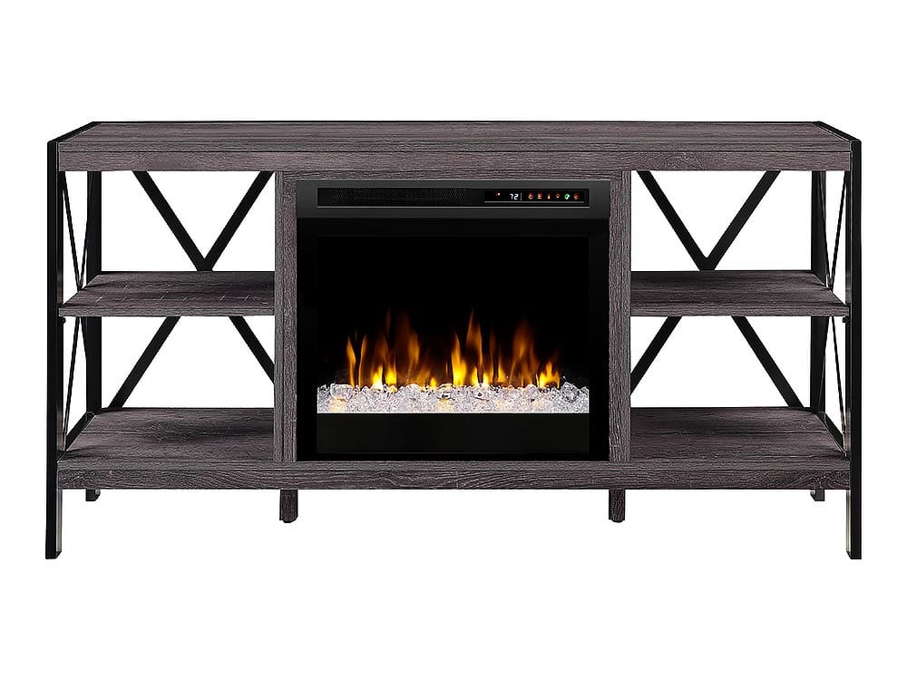 Ramona Electric Fireplace TV Stand in Autumn Bronze