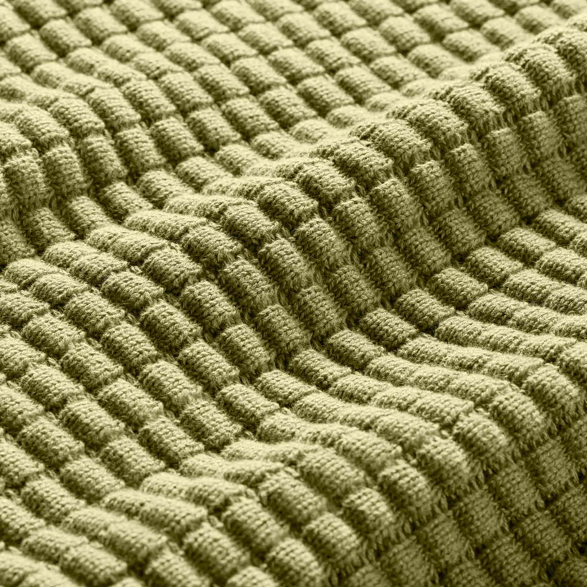 Grid Knit Cotton Throw Blanket - Last Call