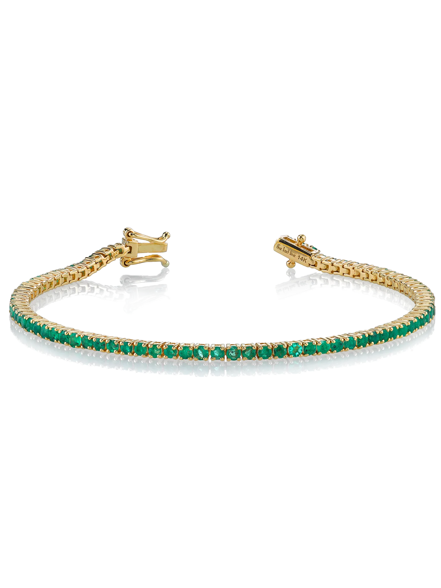 The Perfect Personalized Tennis Bracelet - Emerald / 14k Yellow Gold