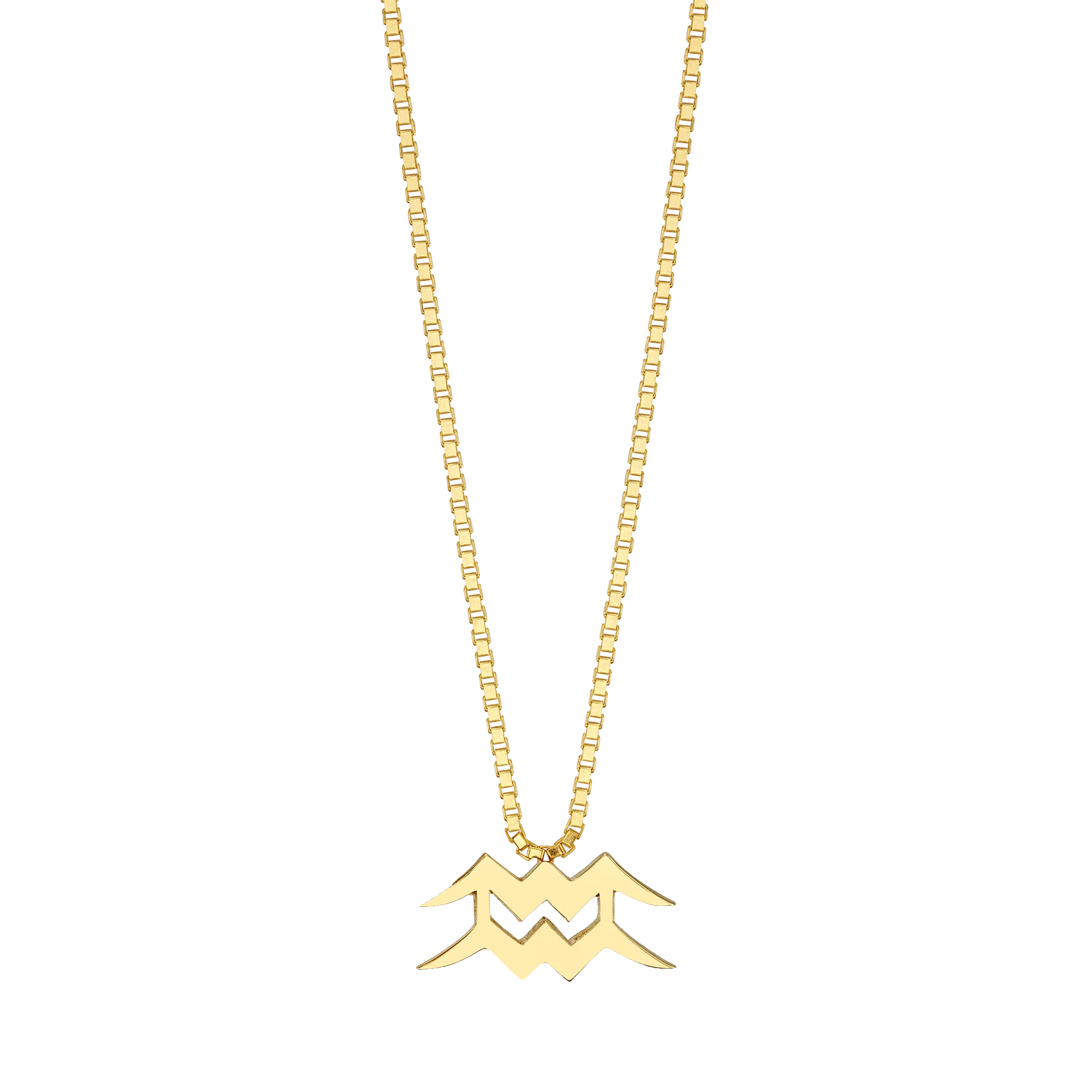 Zodiac Station Necklace - 14k Yellow Gold