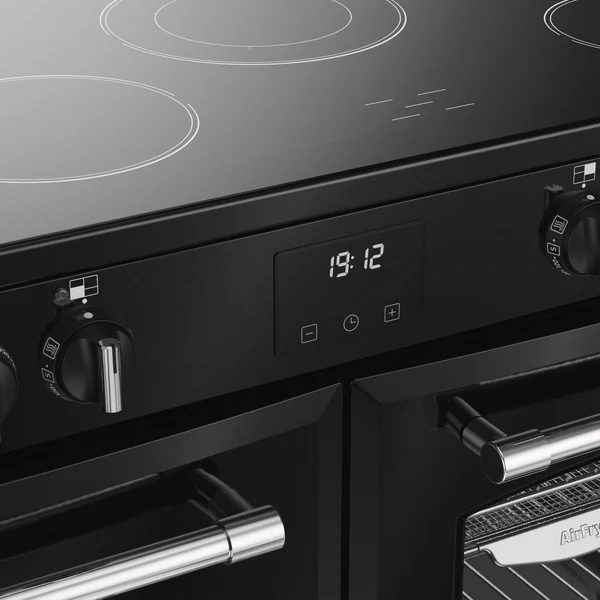 Belling 100cm Black Farmhouse Electric Rangecooker | FH100EBLK