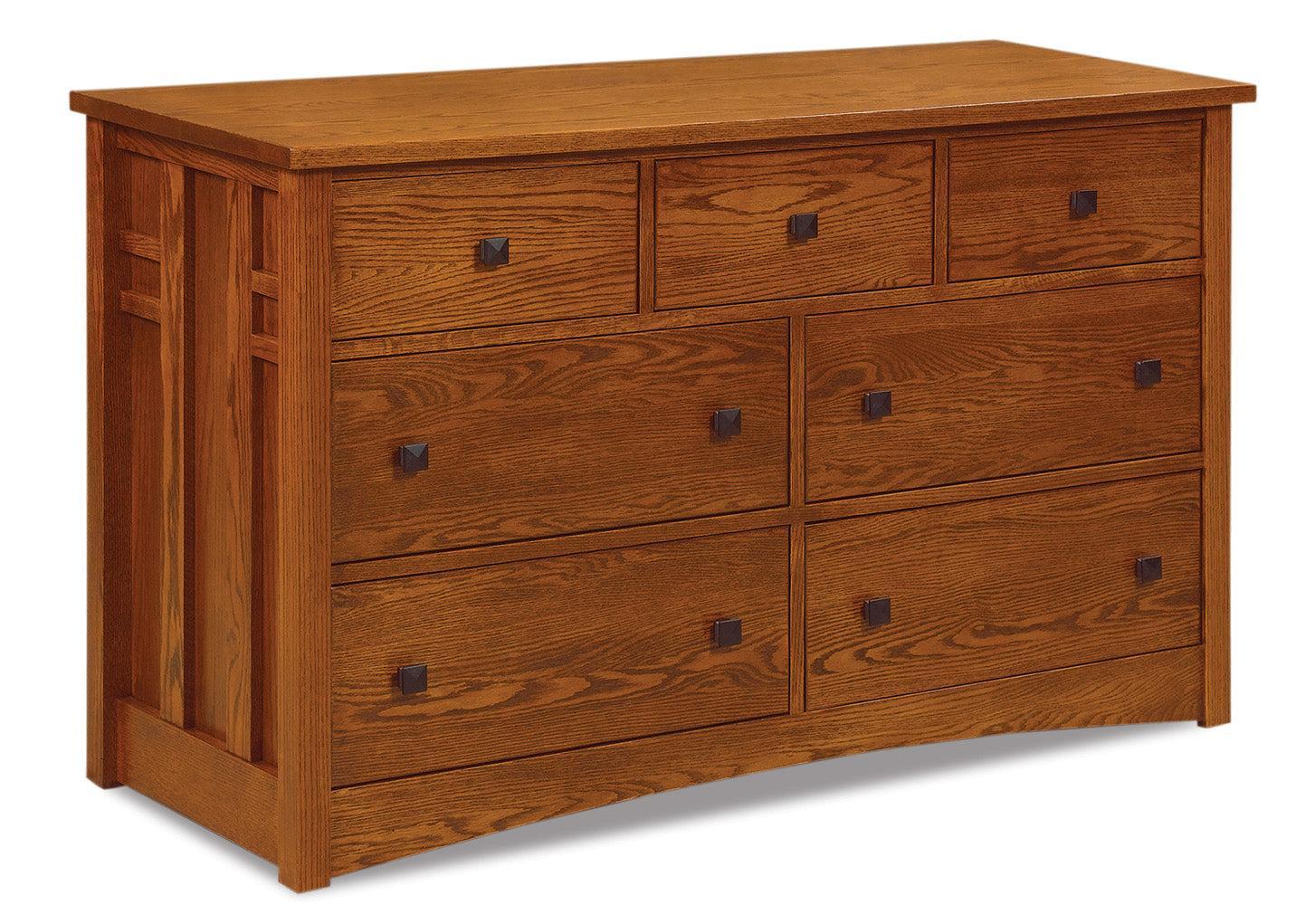 Amish Kascade Seven Drawer Dresser