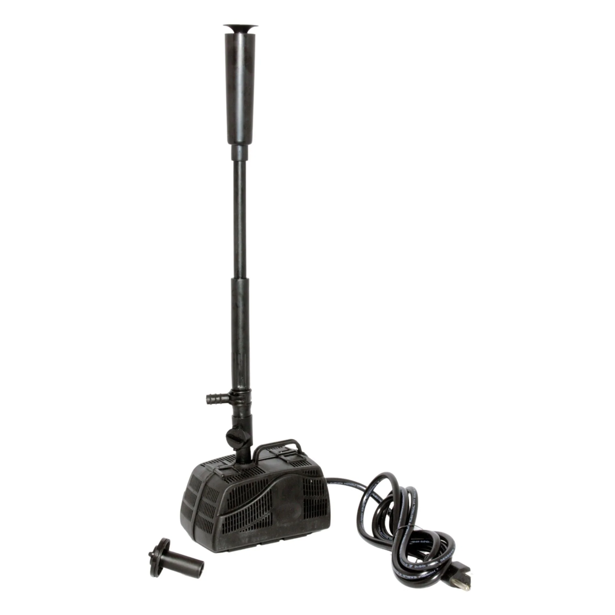 Koolscapes 200 GPH Filter-Free Pond Pump with Water Bell and Double Daisy Fountain Nozzles, Submersible Pump Kit for Garden Water Feature, Backyard Koi Ponds, Hydroponics, Aquaponics, Fish Tank