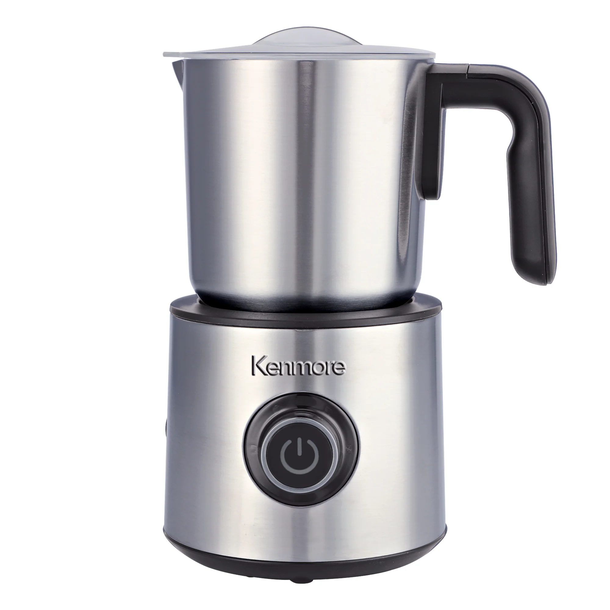 Kenmore Automatic Milk Frother & Steamer | 4-in-1 Hot & Cold Foam Maker | 16oz Detachable Milk Pitcher | Quiet Electric Milk Warmer | Coffee Latte Cappuccino Macchiato Hot Chocolate | Stainless Steel