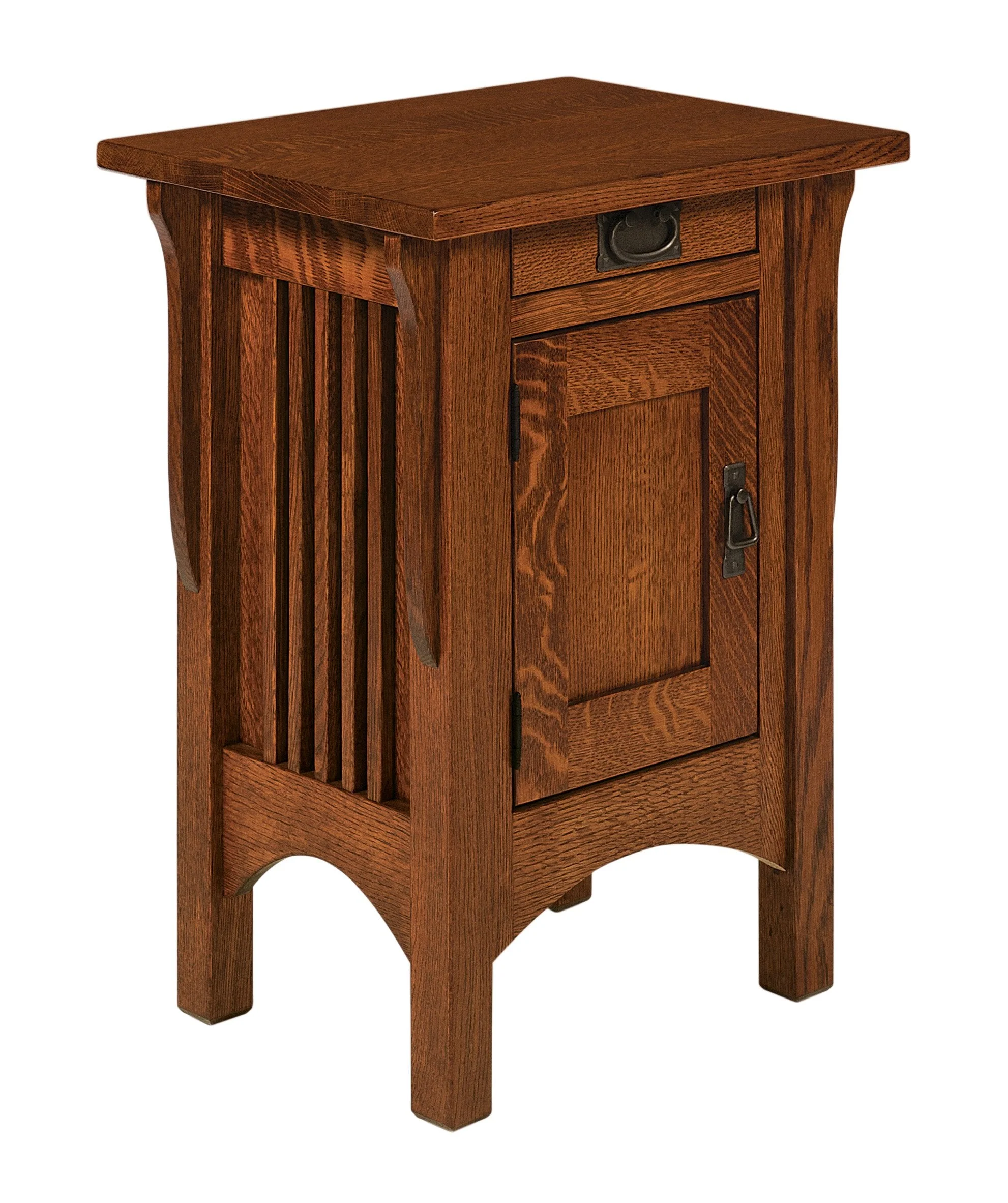 Amish Logan One Drawer One Door Telephone Table