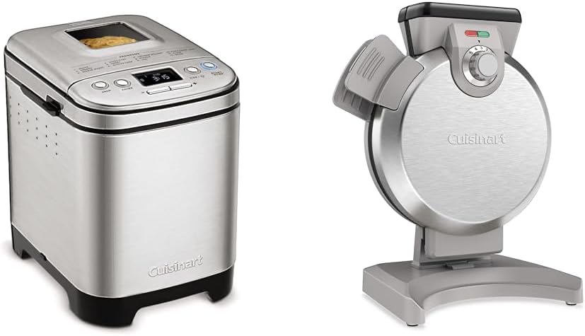 Bread Maker Machine, Compact and Automatic, Customizable Settings, Up to 2lb Loaves