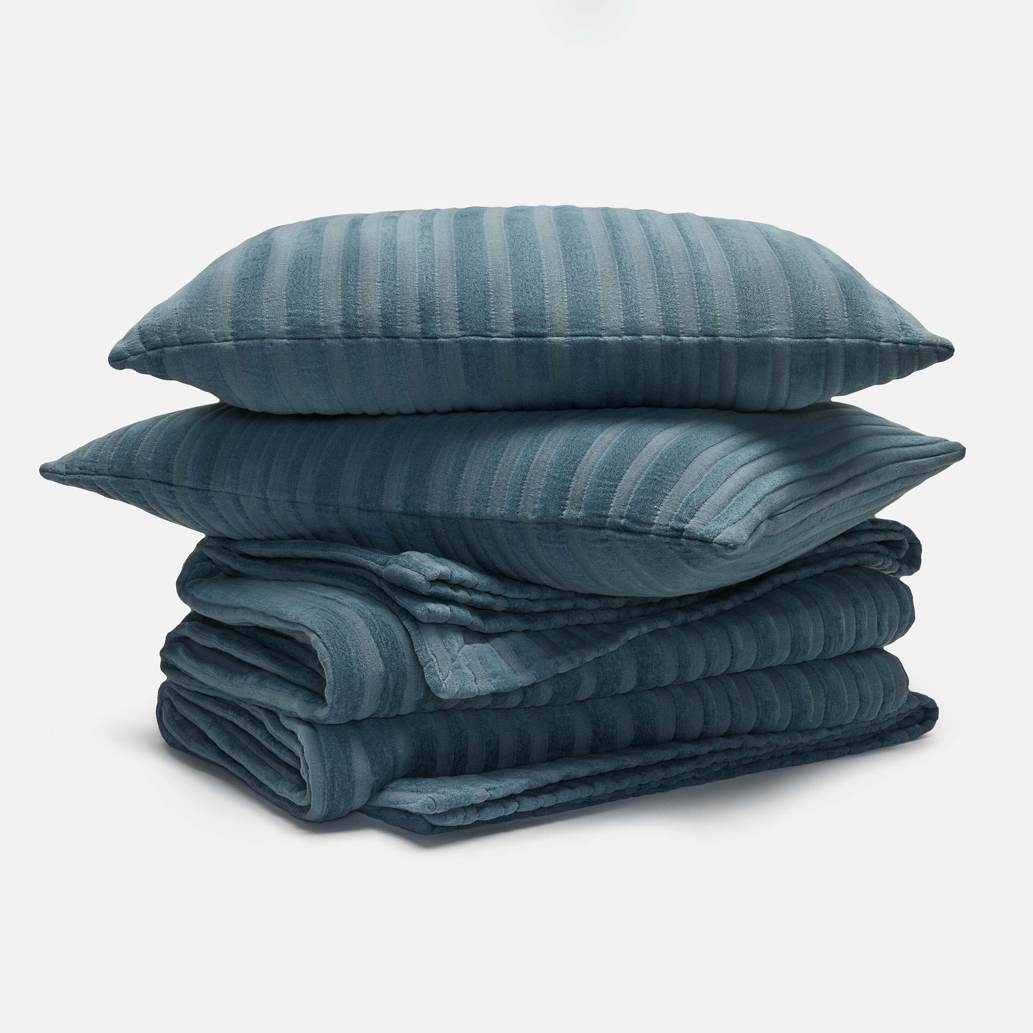 Cozy Ribbed Quilt Set