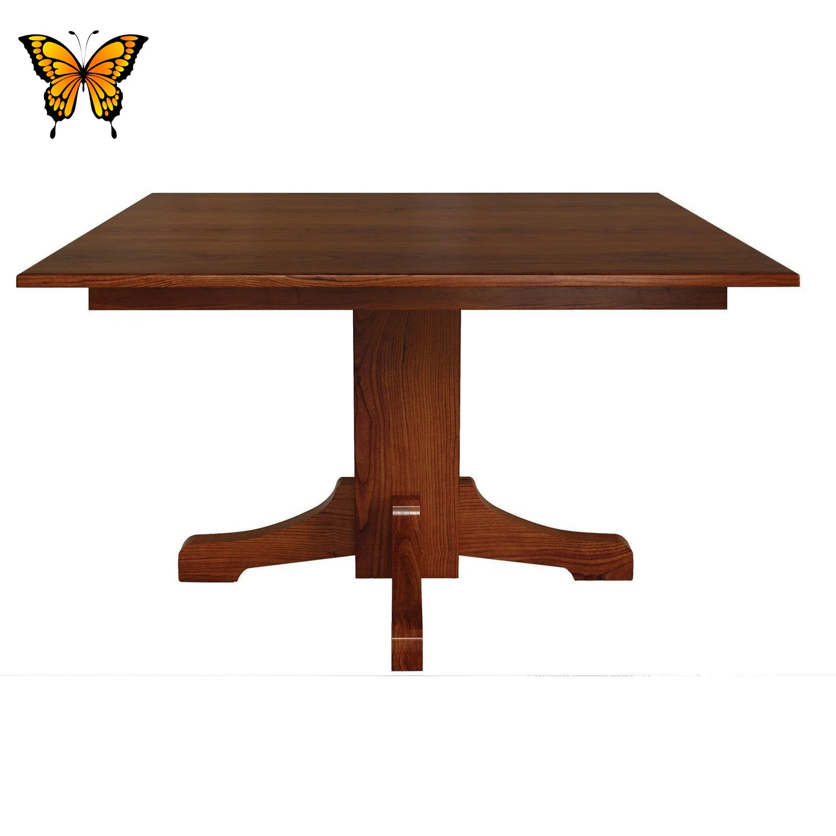 Amish Mission Single Pedestal Table