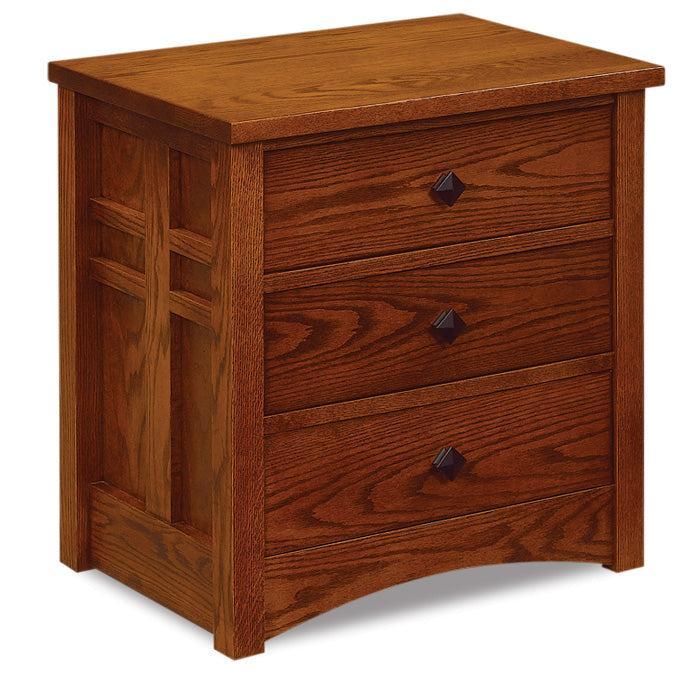 Amish Kascade Three Drawer Nightstand