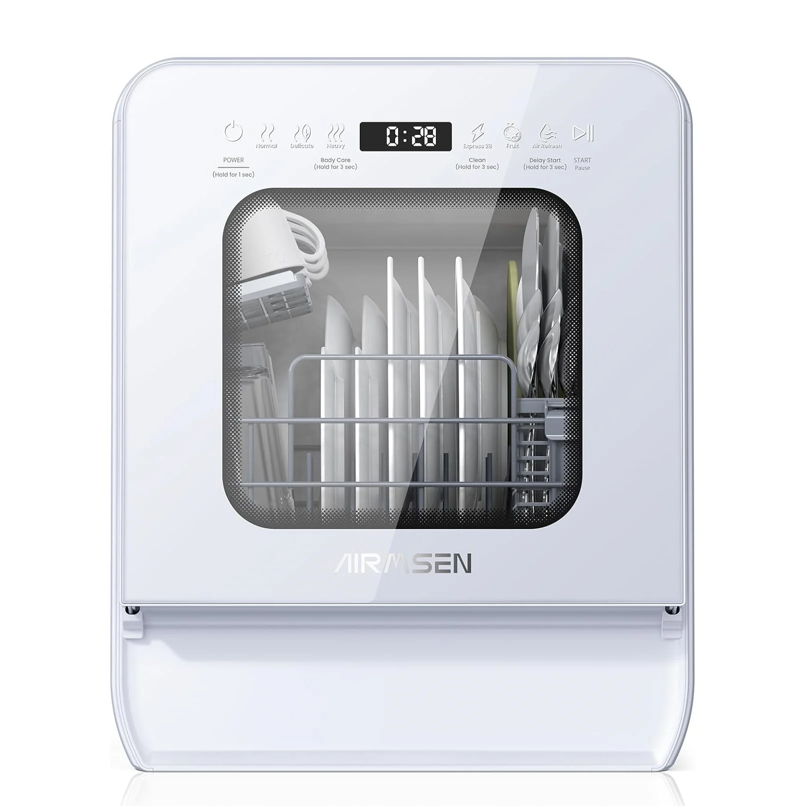 AIRMSEN Portable Dishwasher with Built-in Water Tank