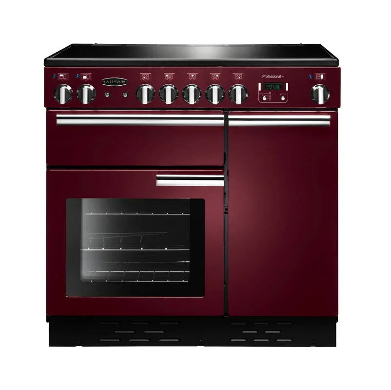 Rangemaster Professional Plus 90 | Induction | Cranberry | Chrome Trim | PROP90EICY/C