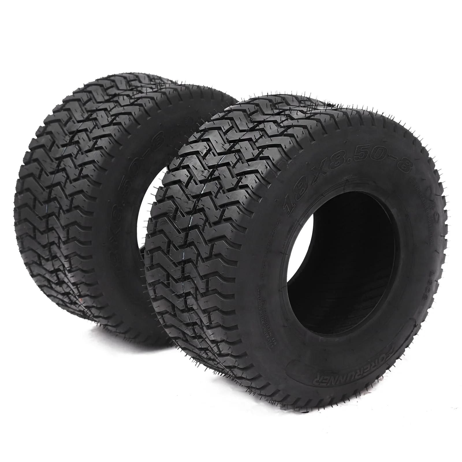 Garvee 2 PCS 18x8.5-8 Lawn Mower Tires 4PR Turf Saver Lawn & Garden Tires for Garden Tractor Riding Mower, Tubeless