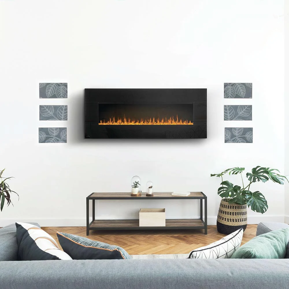 Napoleon 50-in Harsten Wall Mount Electric Fireplace with Bluetooth Speakers