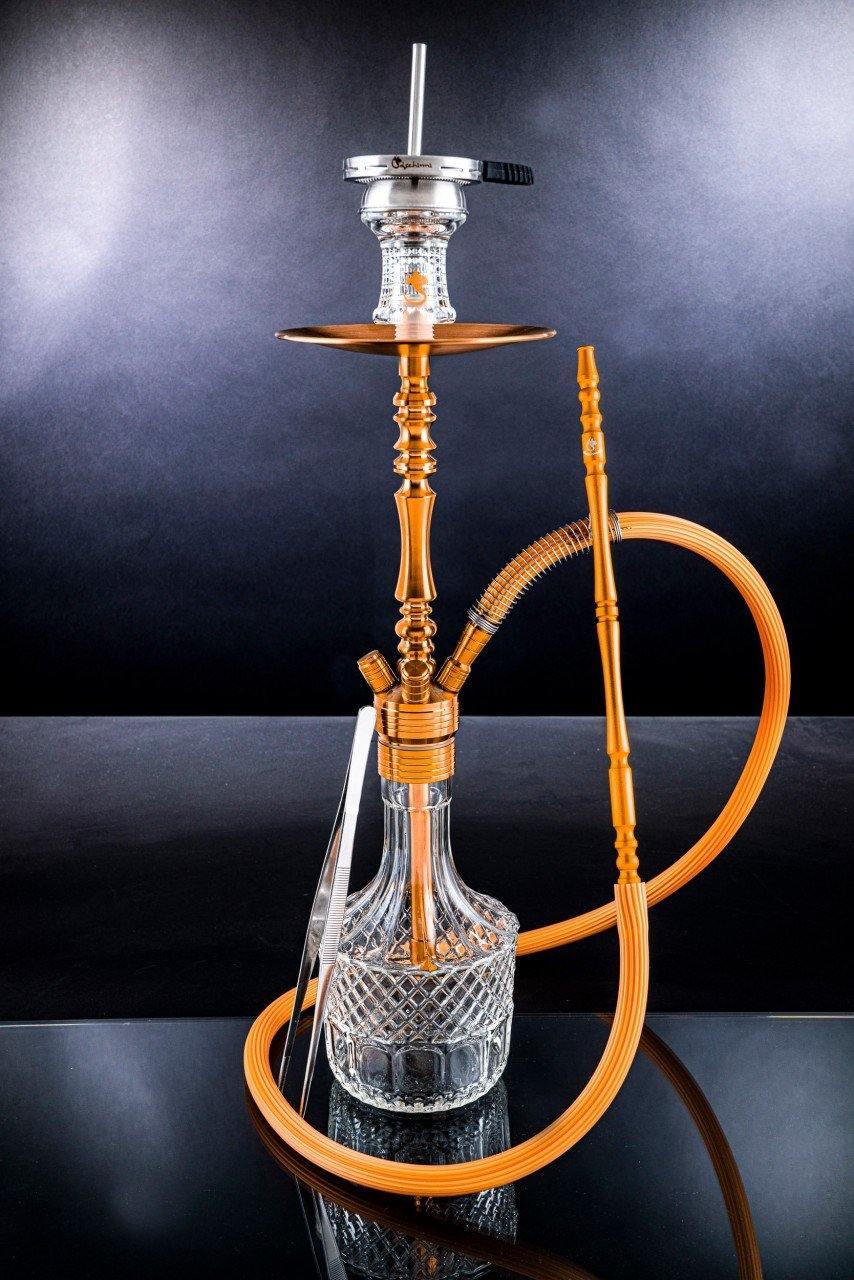Dschinni Stealth Bomber Classic Gold Hookah Set (Bass Box Edition)