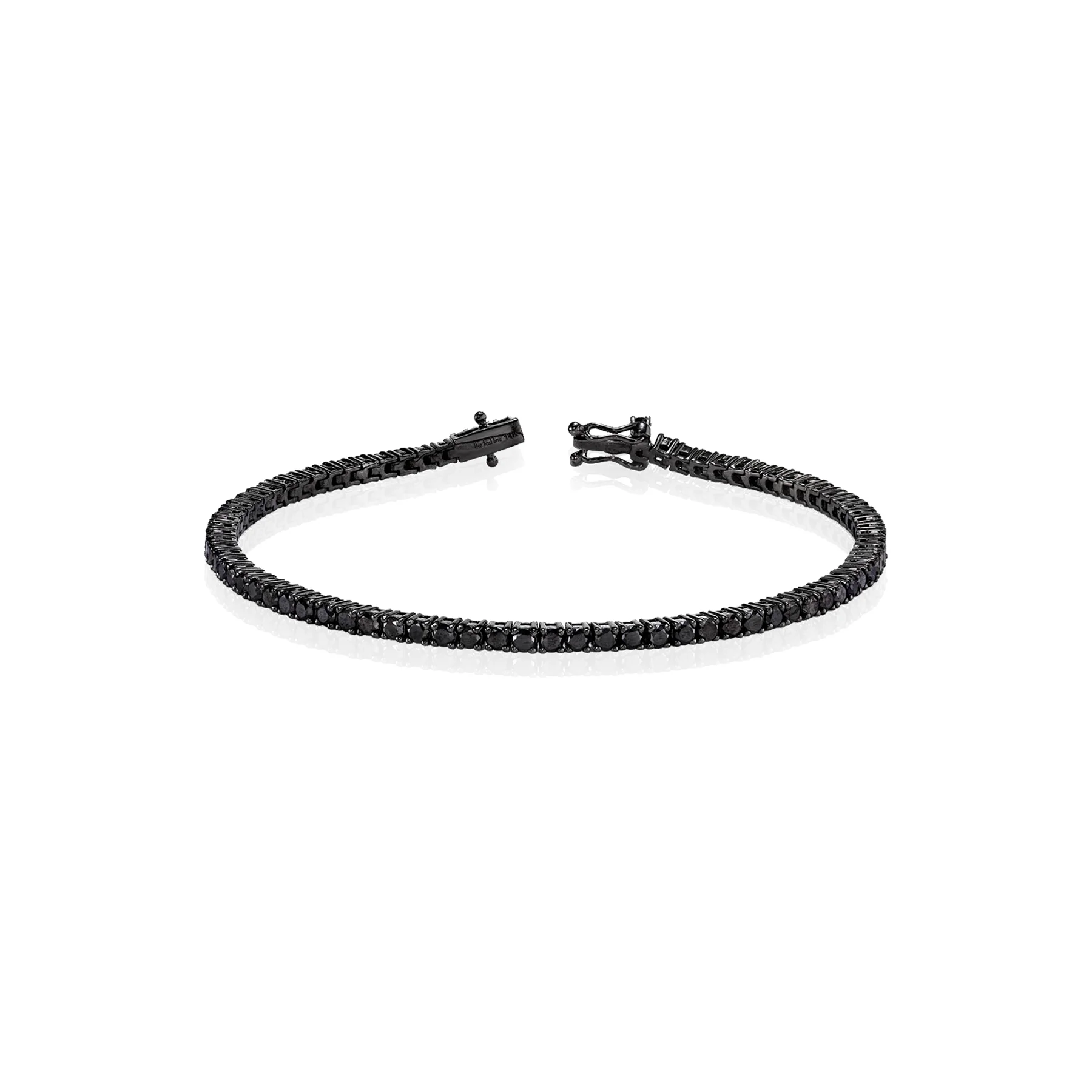 The Perfect Tennis Bracelet - Black Diamond / 14k Black Gold