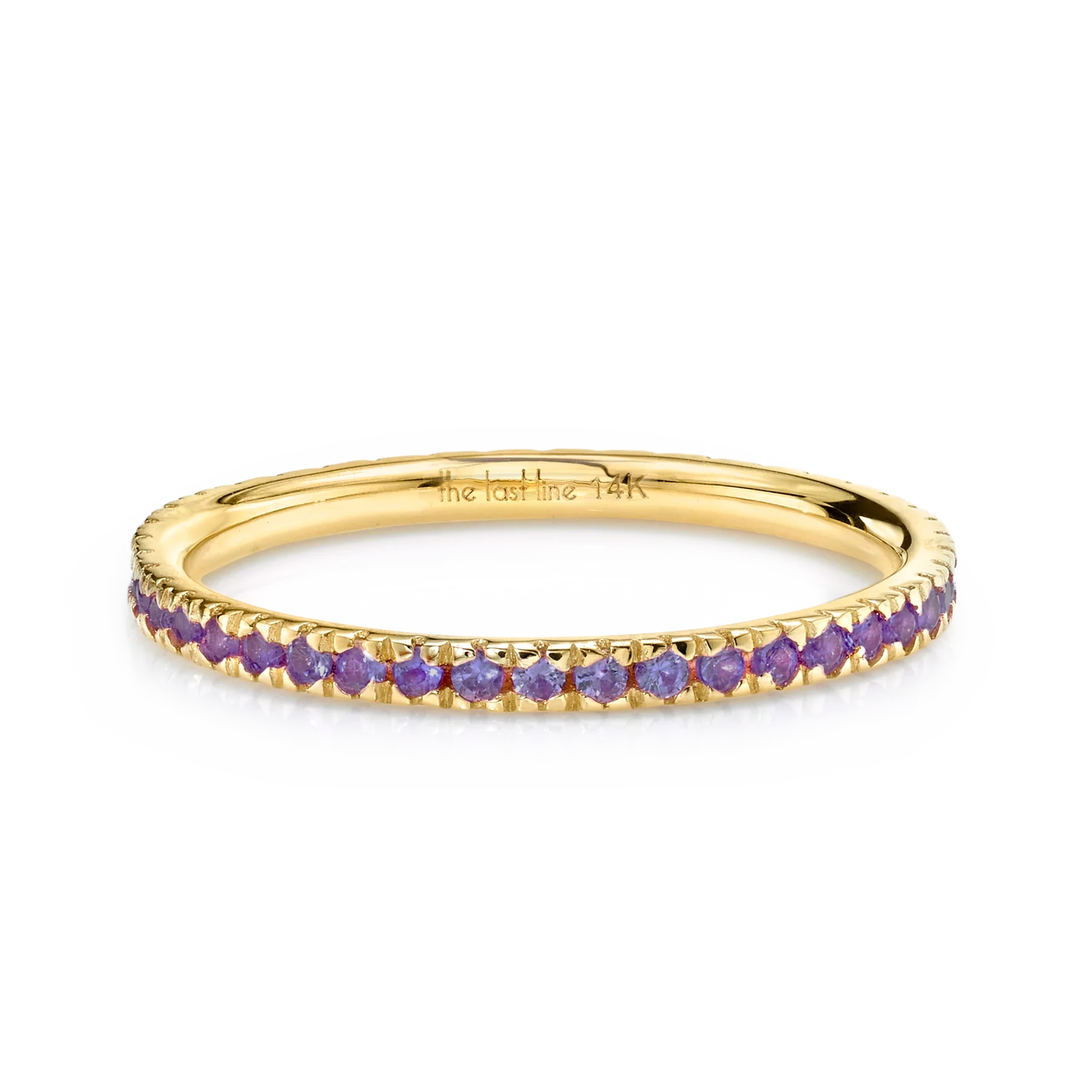 Perfect Eternity Band - Amethyst / 14k Yellow Gold