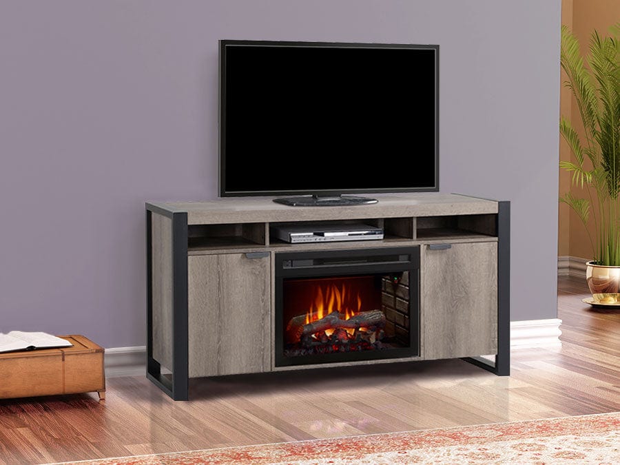 Pierre Electric Fireplace Entertainment Center in Steeltown