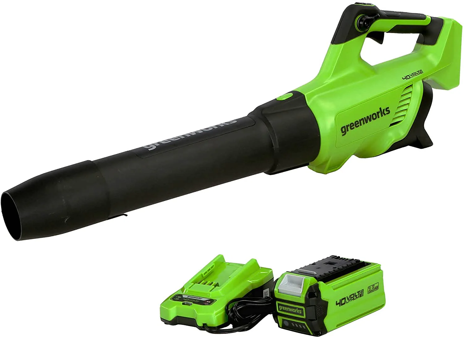 40V 150 MPH / 135 CFM Cordless Leaf Blower, 2.0Ah Battery and Charger Included
