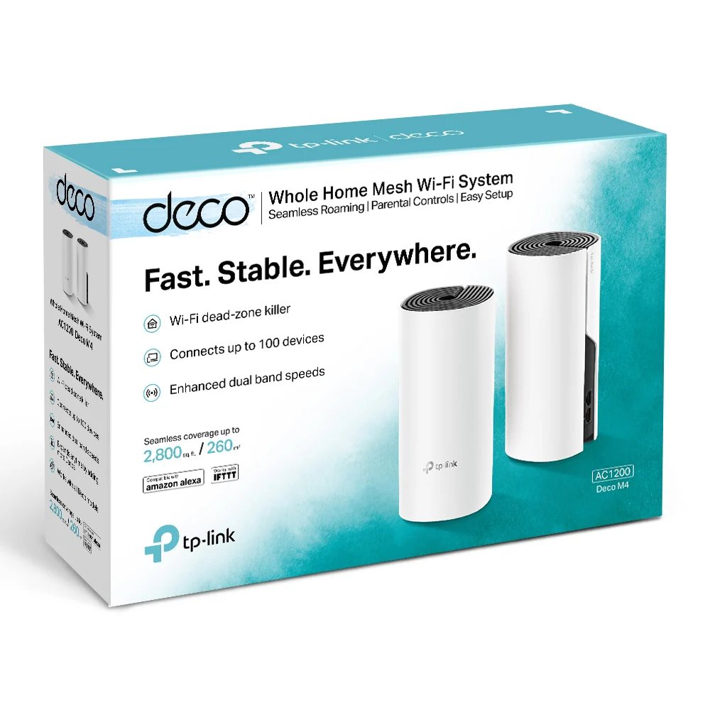 TP-Link Deco M4 (2-Pack, EU) 鈥?AC1200 Dual-Band Mesh Wi-Fi System
