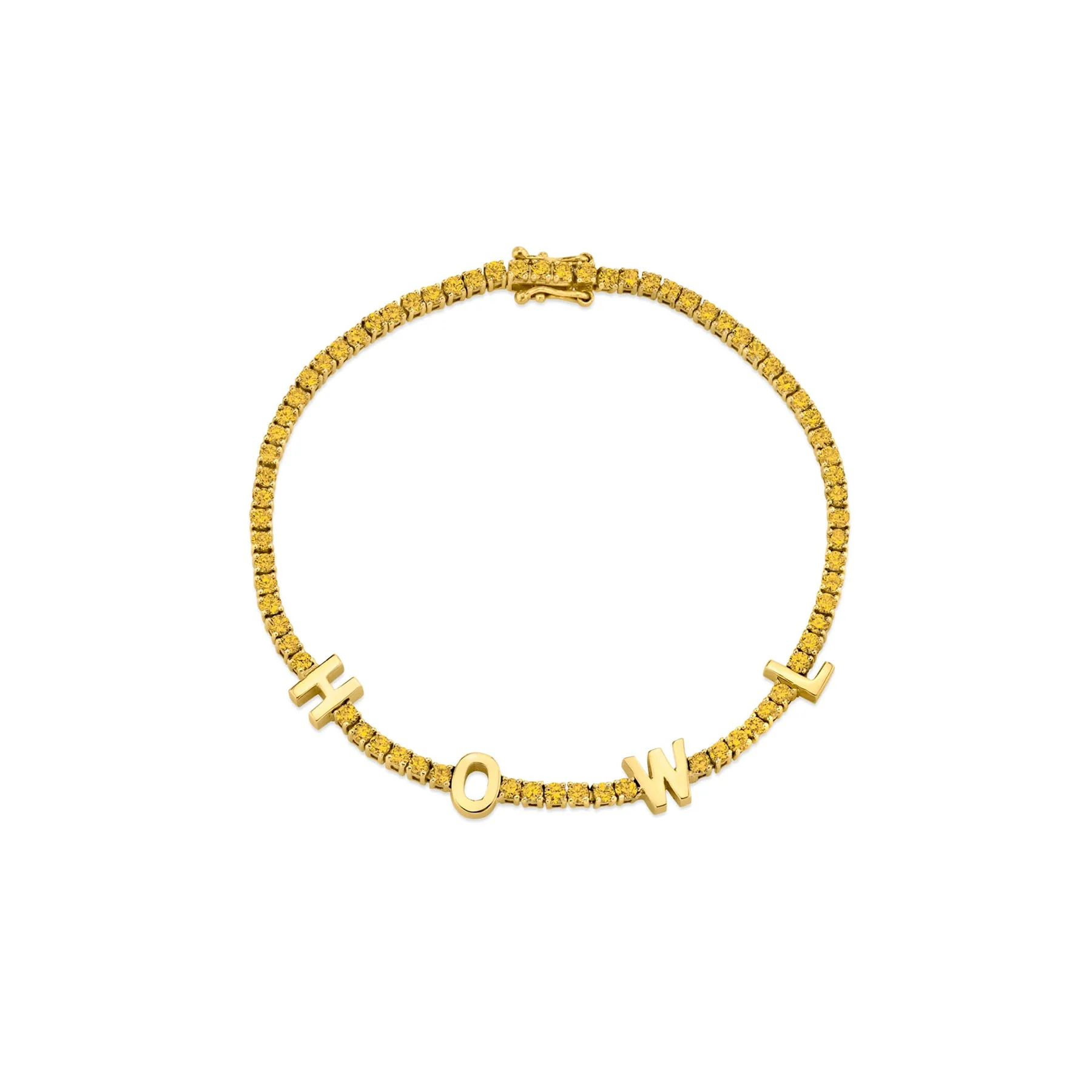 The Perfect Personalized Tennis Bracelet - Citrine / 14k Yellow Gold