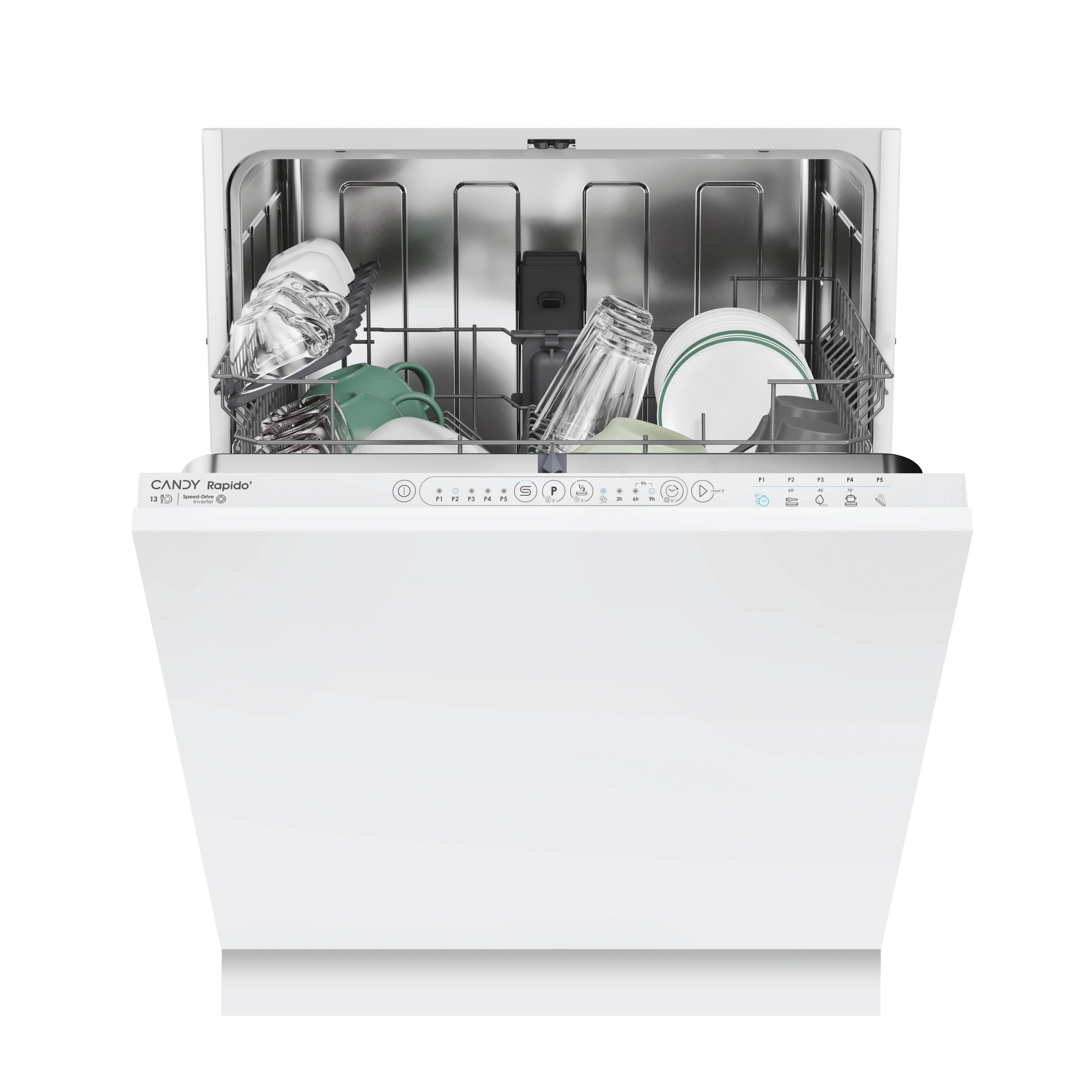 Candy Rapido Fully Integrated 13 Place  Dishwasher | CI鈥?E53E0W鈥?0