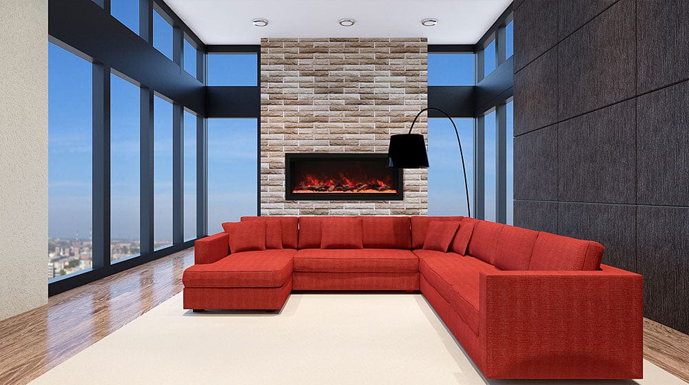 Remii 55-In Extra Tall Deep Built-In Electric Fireplace