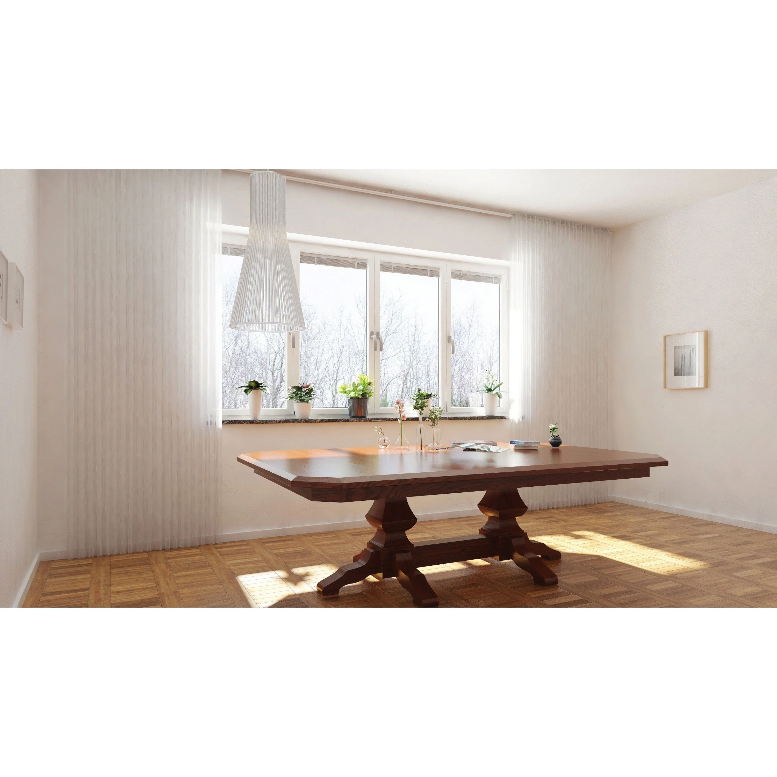 Amish Kingston Double Pedestal