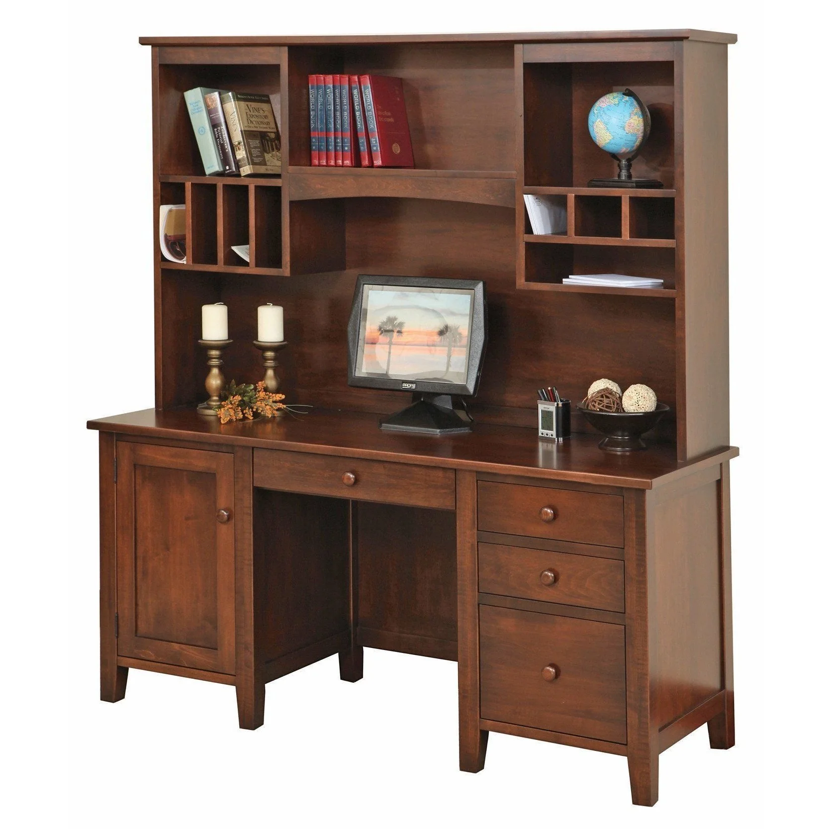 Amish Manhattan Credenza & Hutch
