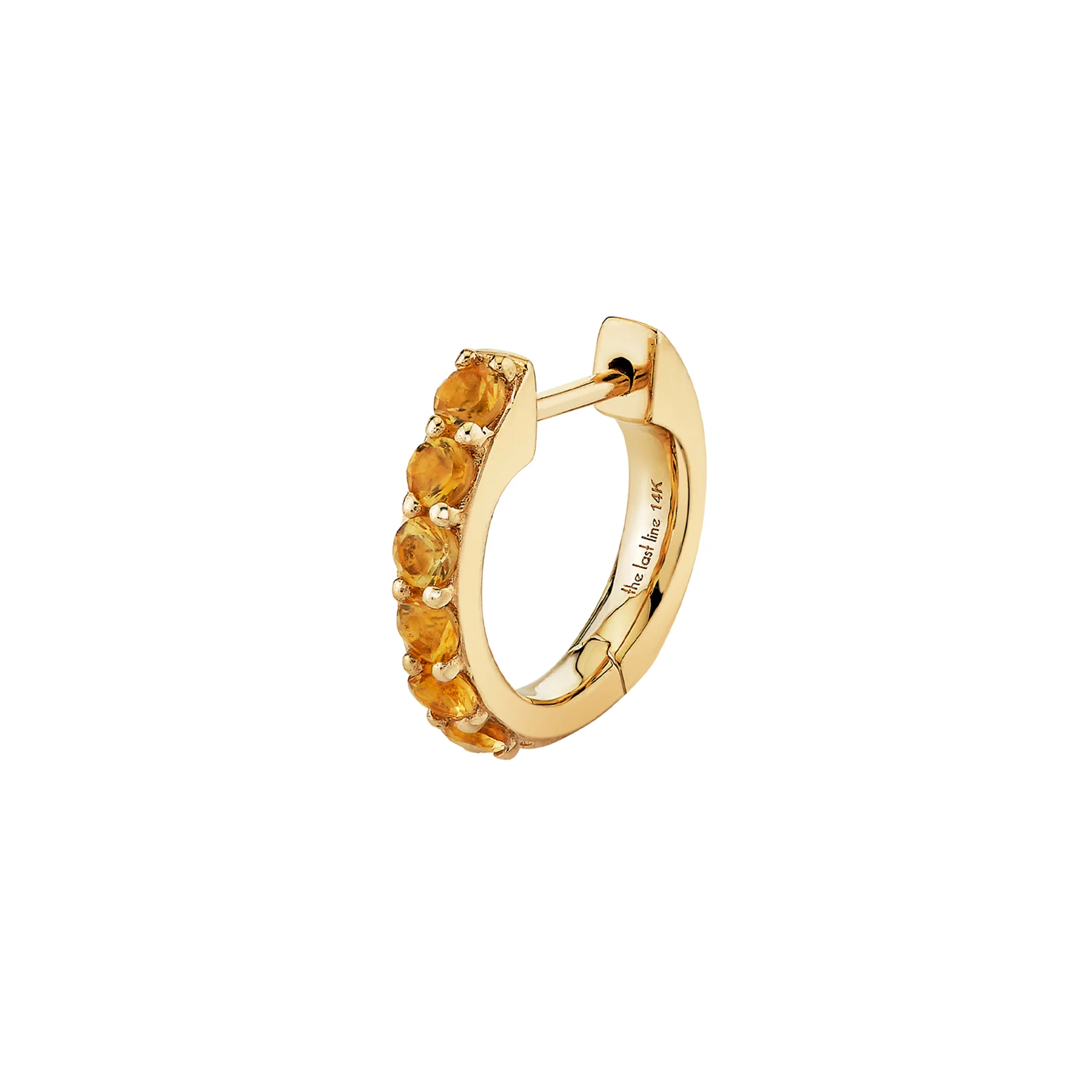 The Large Biggie - Citrine / 14k Yellow Gold