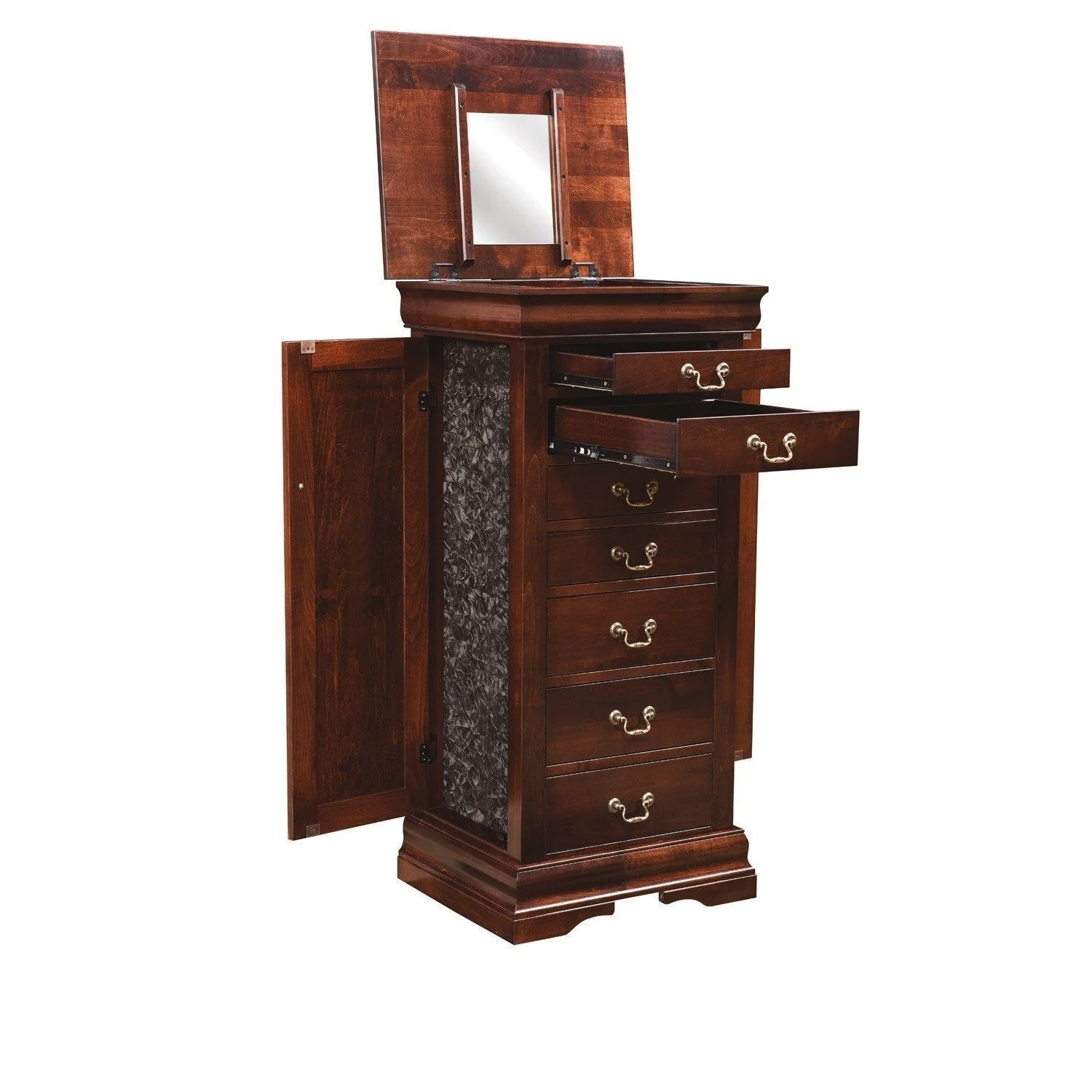 Amish Louis Phillipe Jewelry Armoire