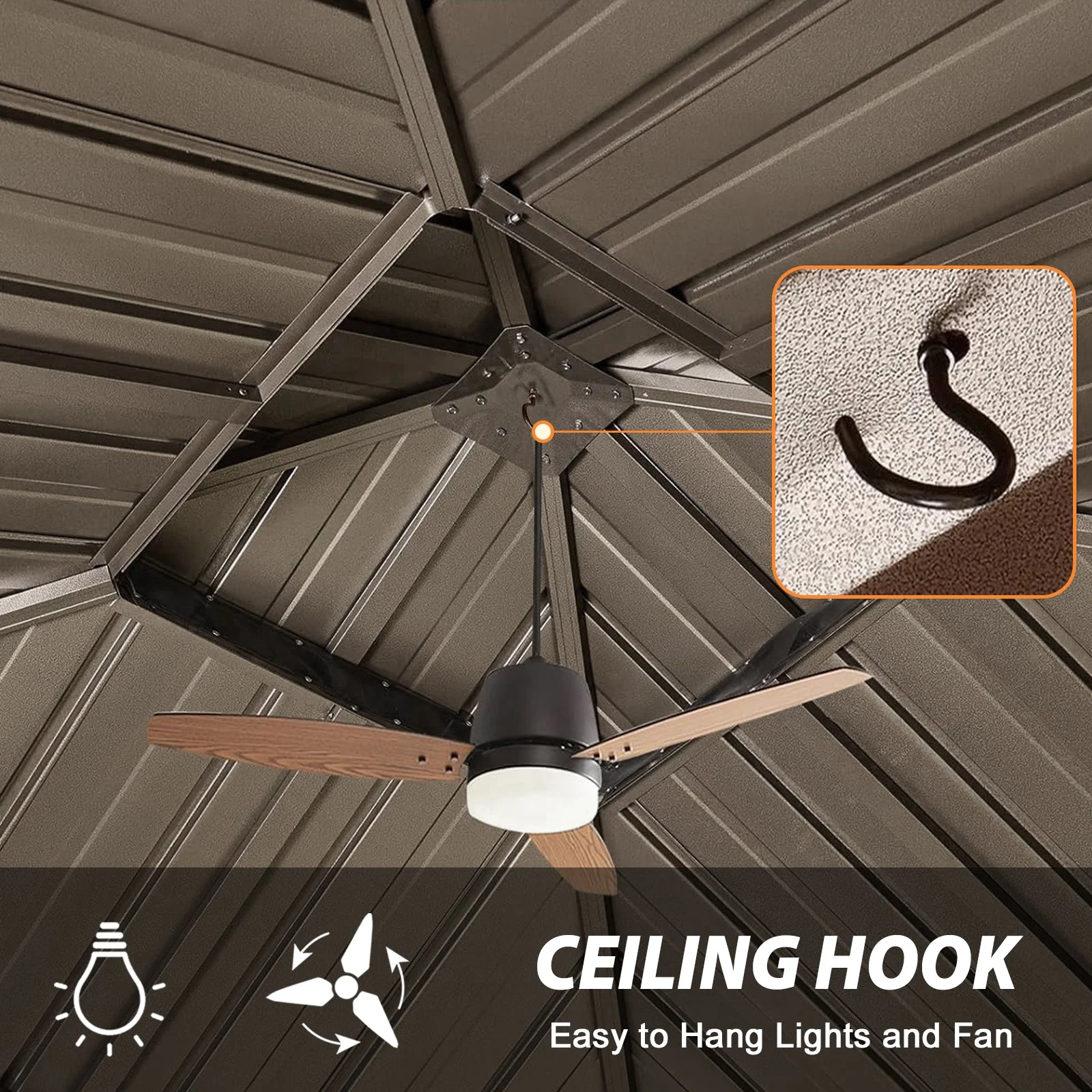 12x12 Hardtop Gazebo Aluminum Gazebo Double Roof