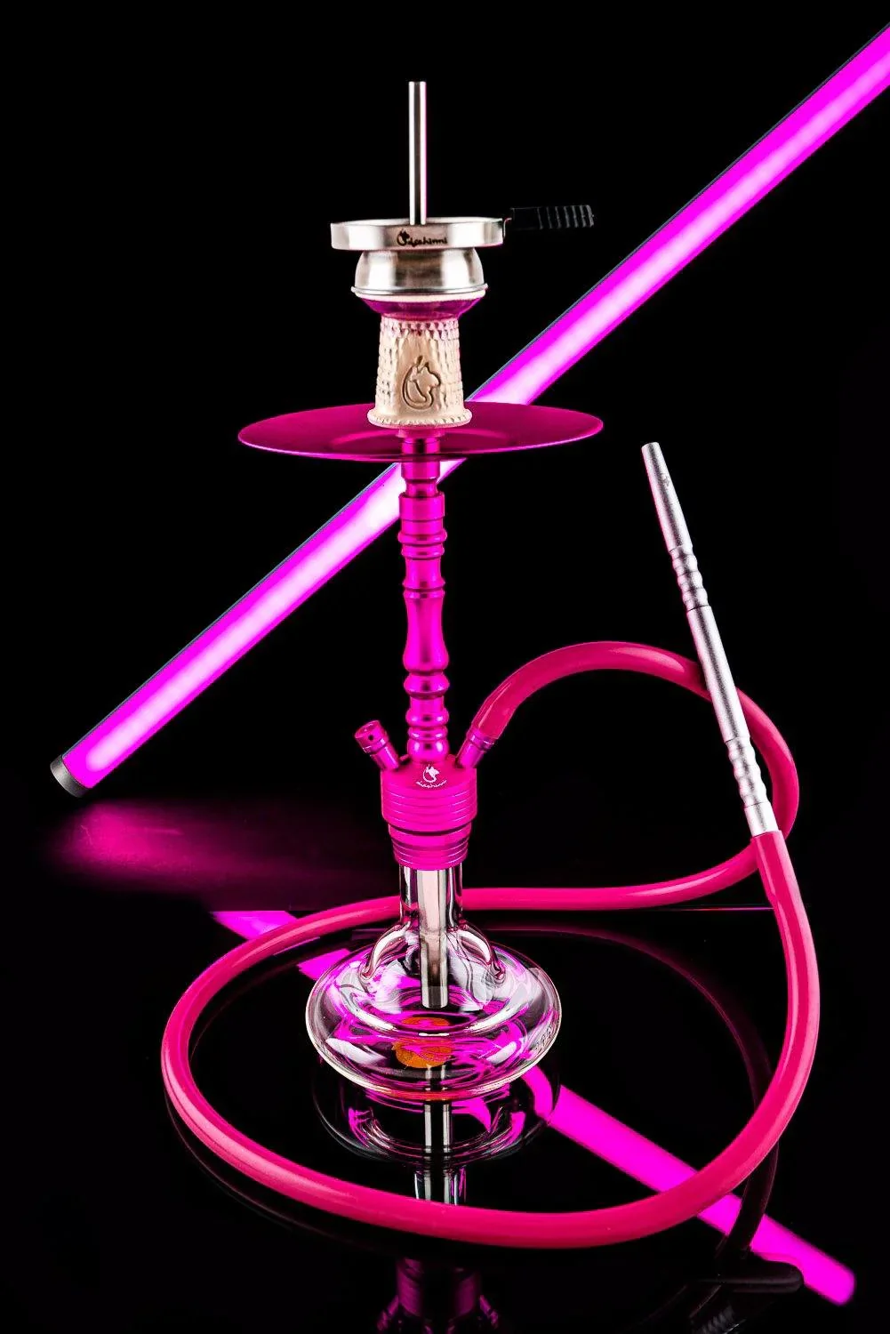 Dschinni Pico Pink Clear Hookah Set