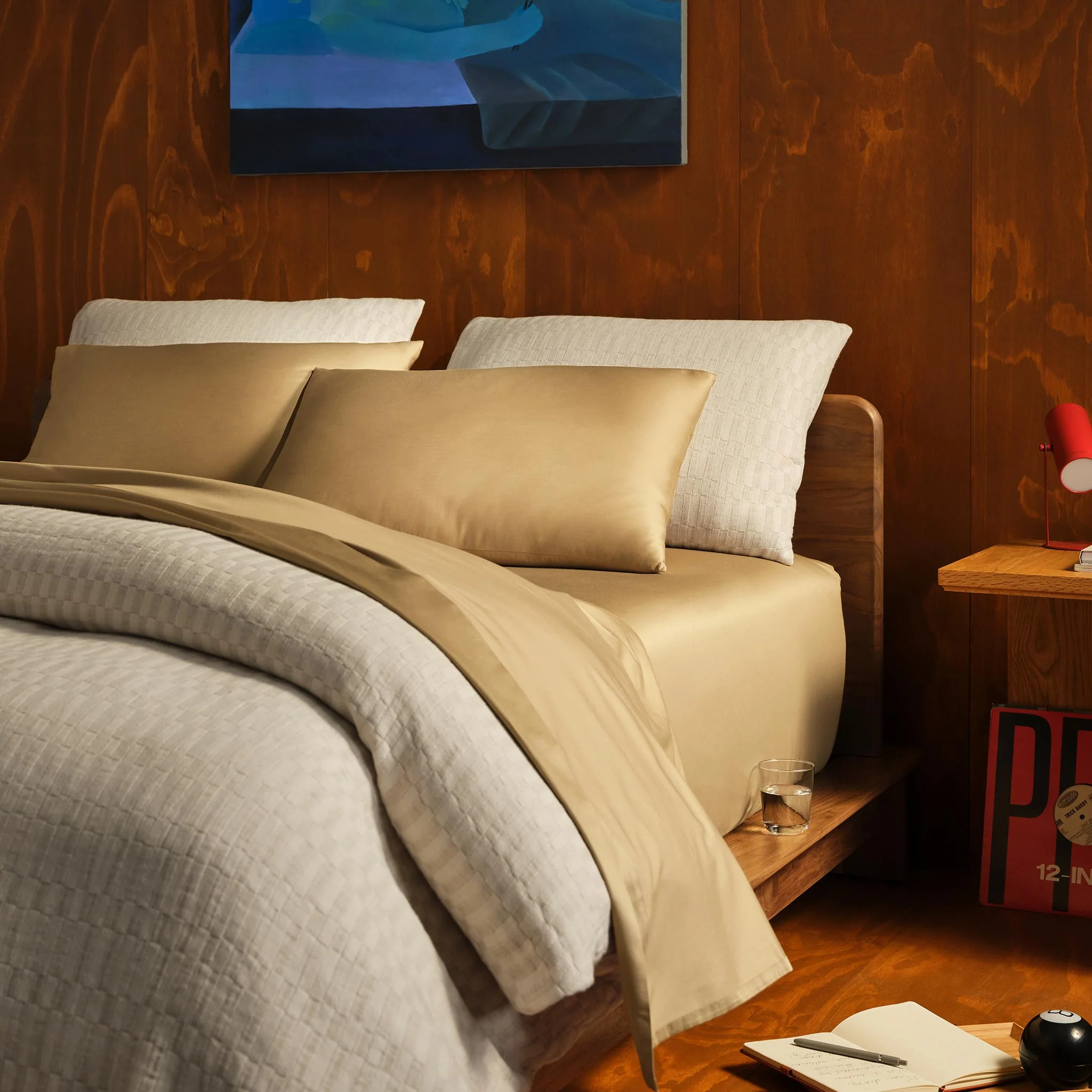 Woven Checkerboard Duvet Set