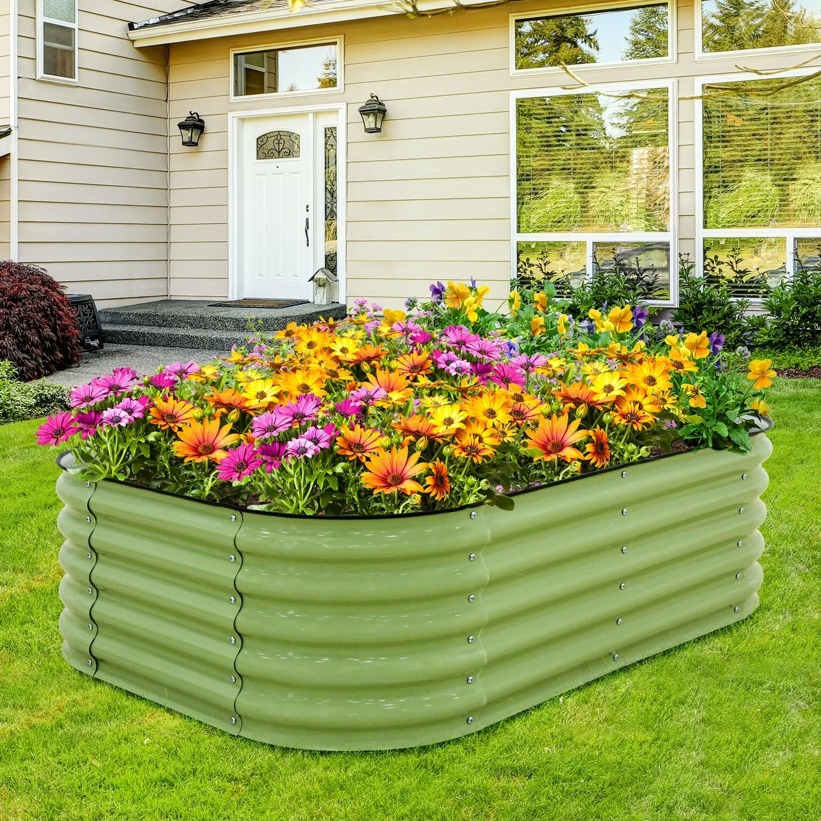 17'' Tall Outdoor Raised Garden Bed Planter