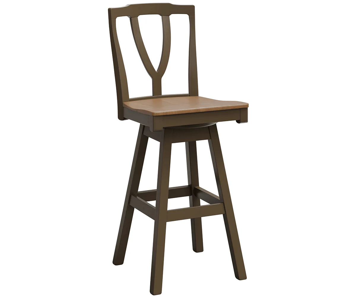 Amish Medina Swivel Bar Chair
